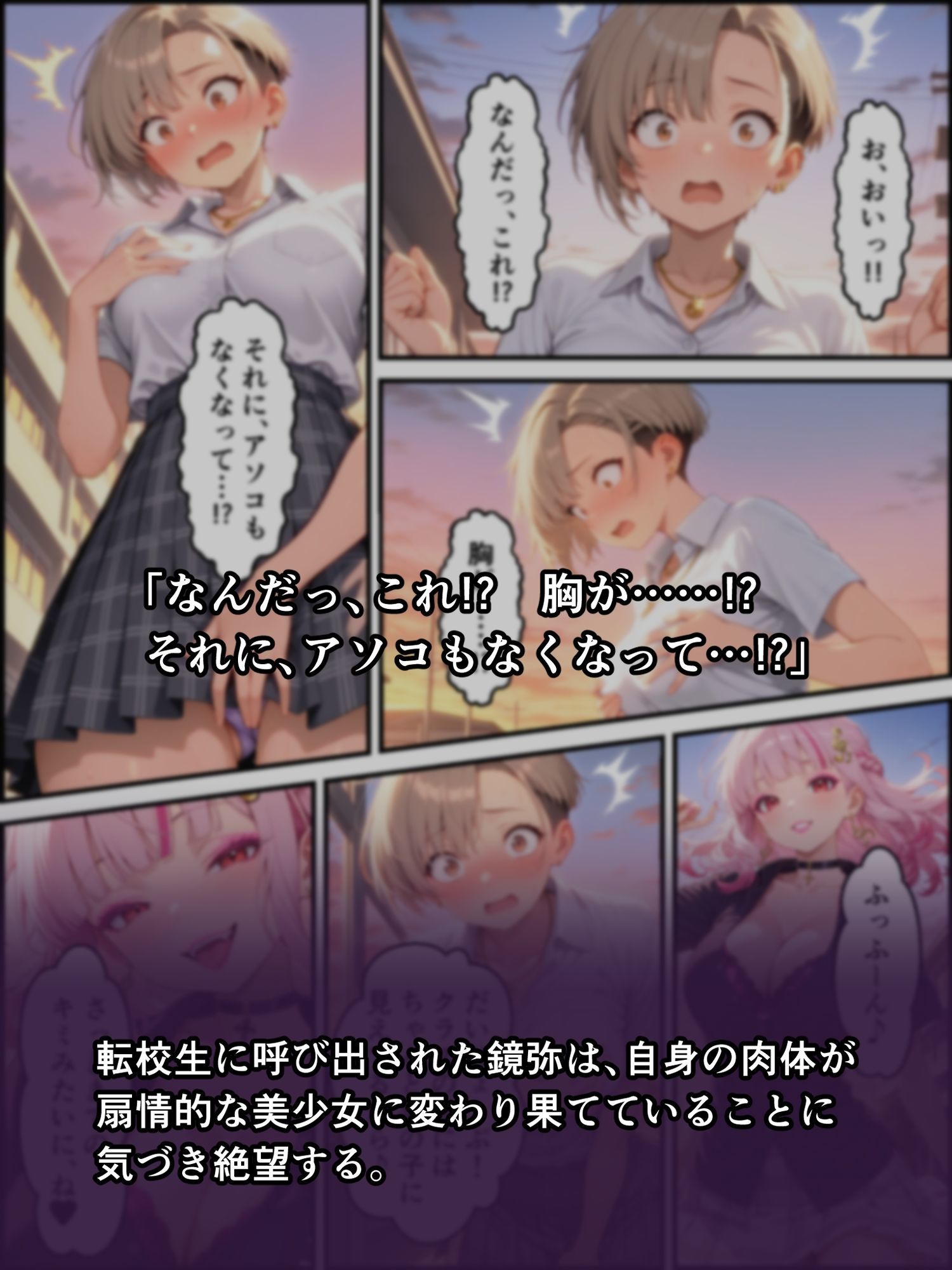 サンプル画像2:蝕宴のコラプティオ  淫魔の呪いで美少女に変えられた高慢な特待生が、清楚系ビッチな淫魔Vアイドルに堕ちるまでの2週間(しにもの) [d_710529]