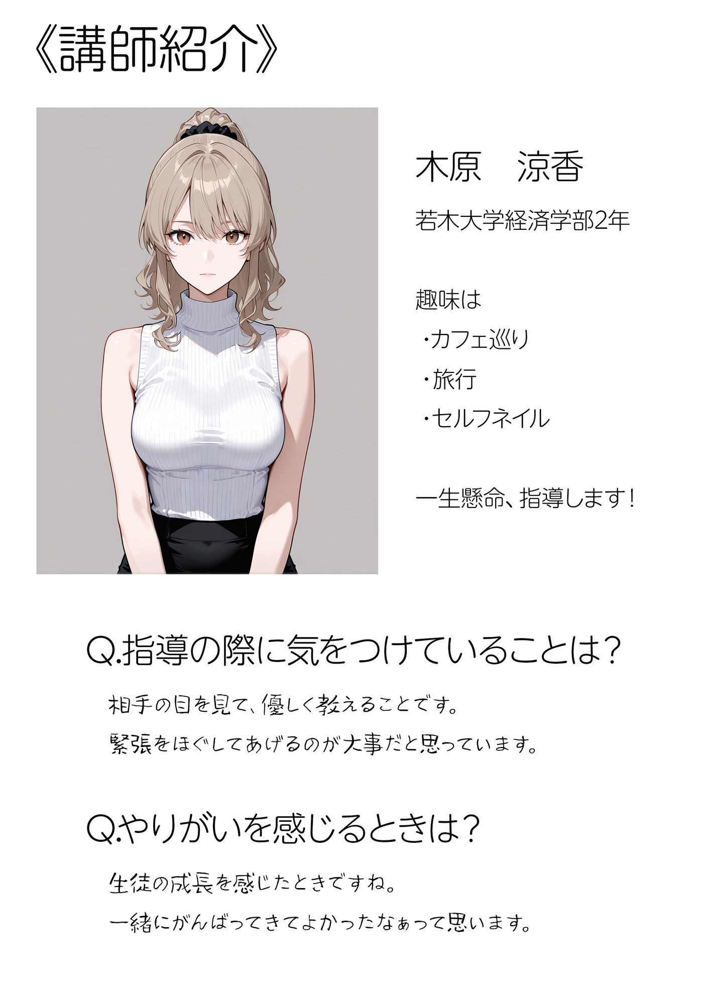 【エロ漫画】塾のお姉さんは常識改変されています〜木原涼香編〜2