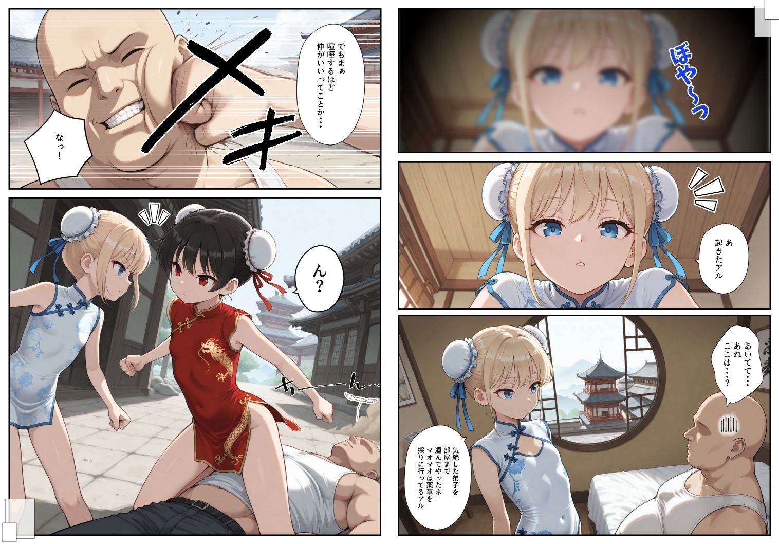 Wちっぱい師匠の射精訓練5