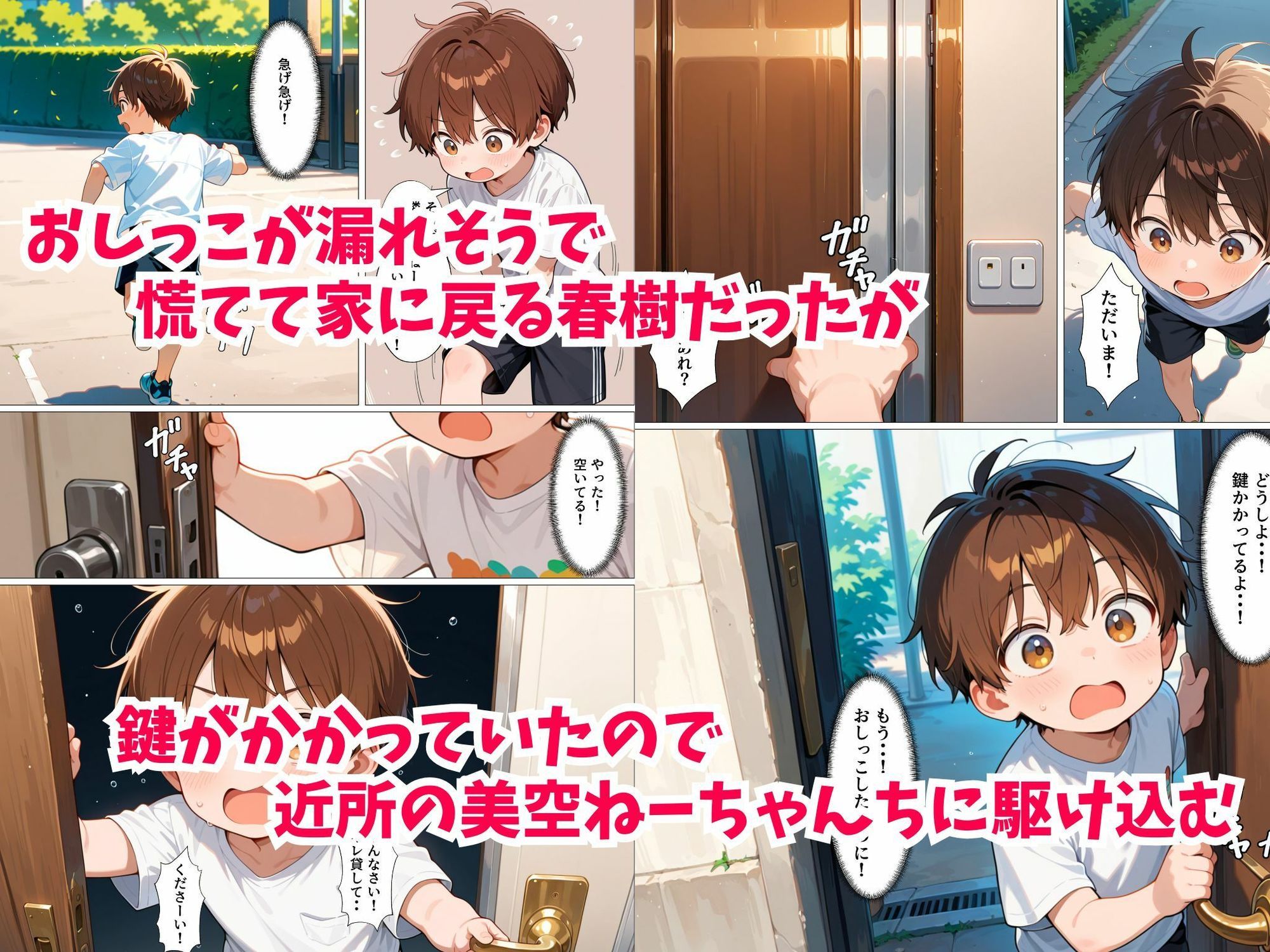 隣のおねーちゃん家でお漏らししちゃった僕、そのまま筆下ろしされてしまう-2