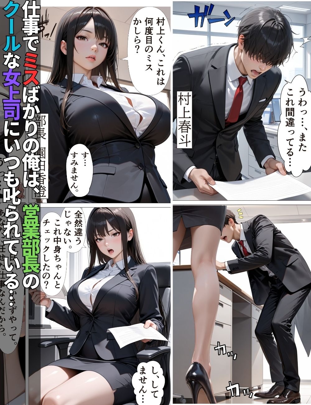 デキる女上司はダメ部下な俺には優しい〜出張で禁断のチン堕ちした話〜【漫画】【ツンデレ】【中出し】【種付けプレス】 画像1