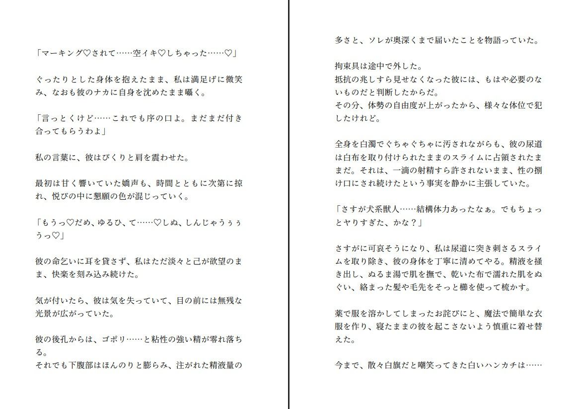 生意気な犬系獣人はふたなり魔女に撫でられたときだけデレデレわんこにジョブチェンジする 無料画像5