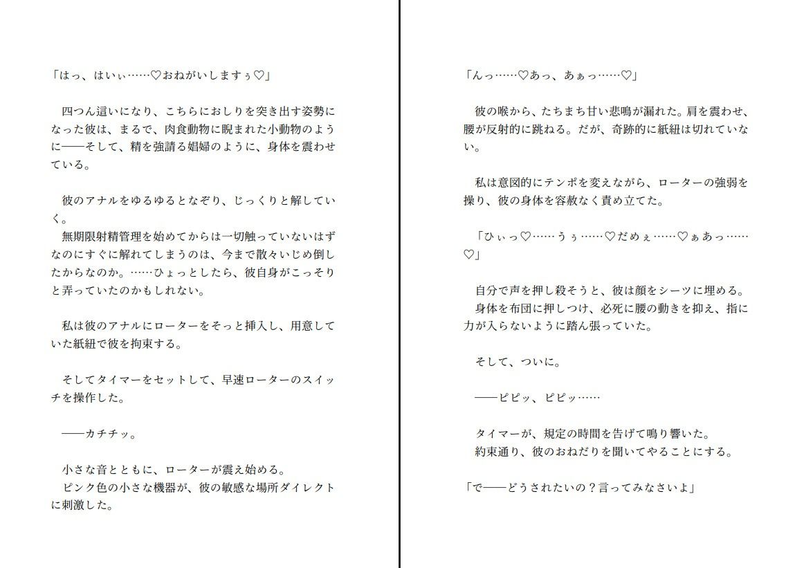飼い犬系彼氏と喧嘩して仲直りする〜射精する権利を奪ってくださいと懇願する彼の望みが健気すぎたので射精できない彼をたくさんいじめてあげようと思います〜 画像8