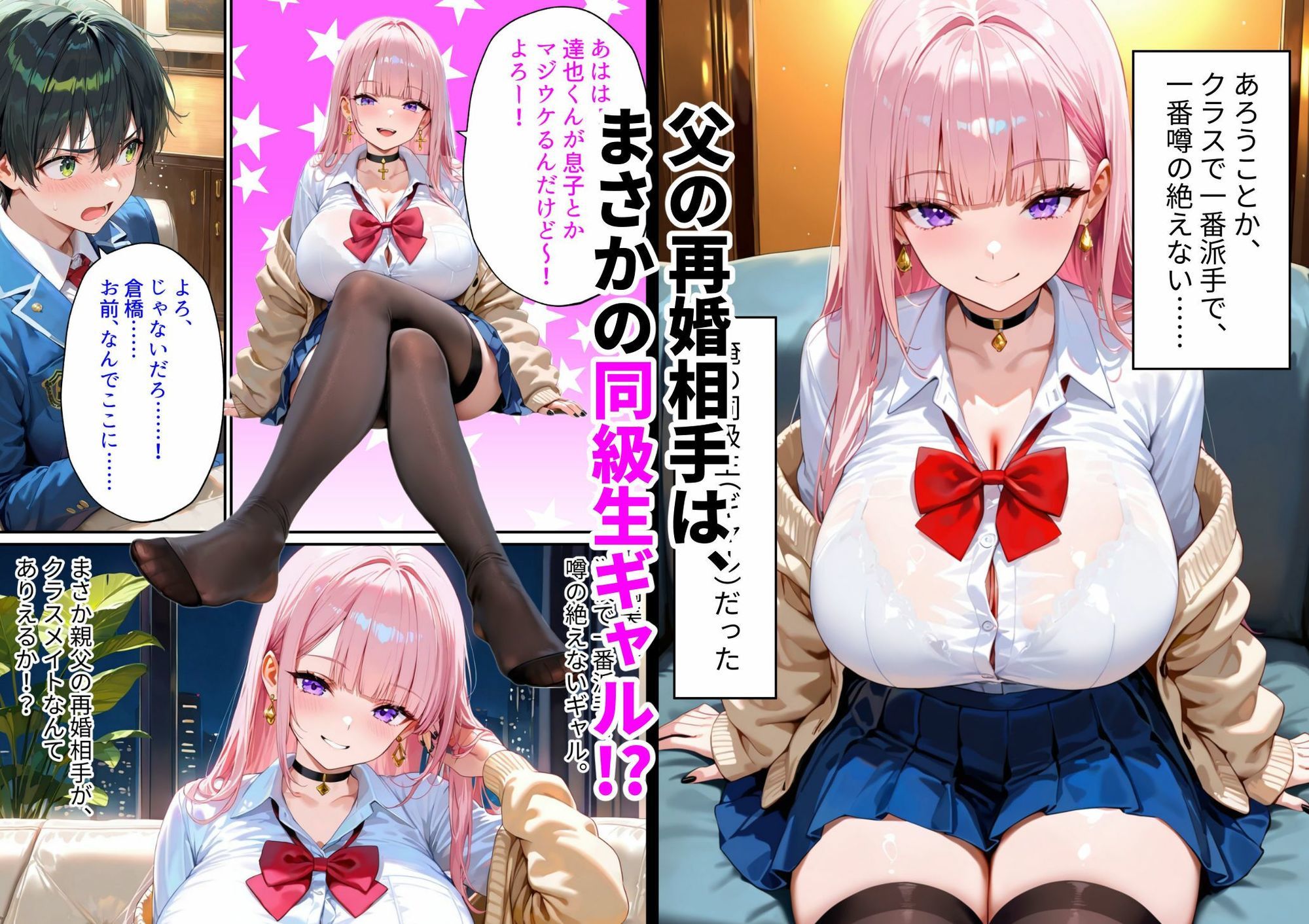 サンプル画像1:父の再婚相手は同級生のギャルでした。〜留守中の家で「孫作り」をねだる若すぎる義母〜(あーもん堂) [d_712370]