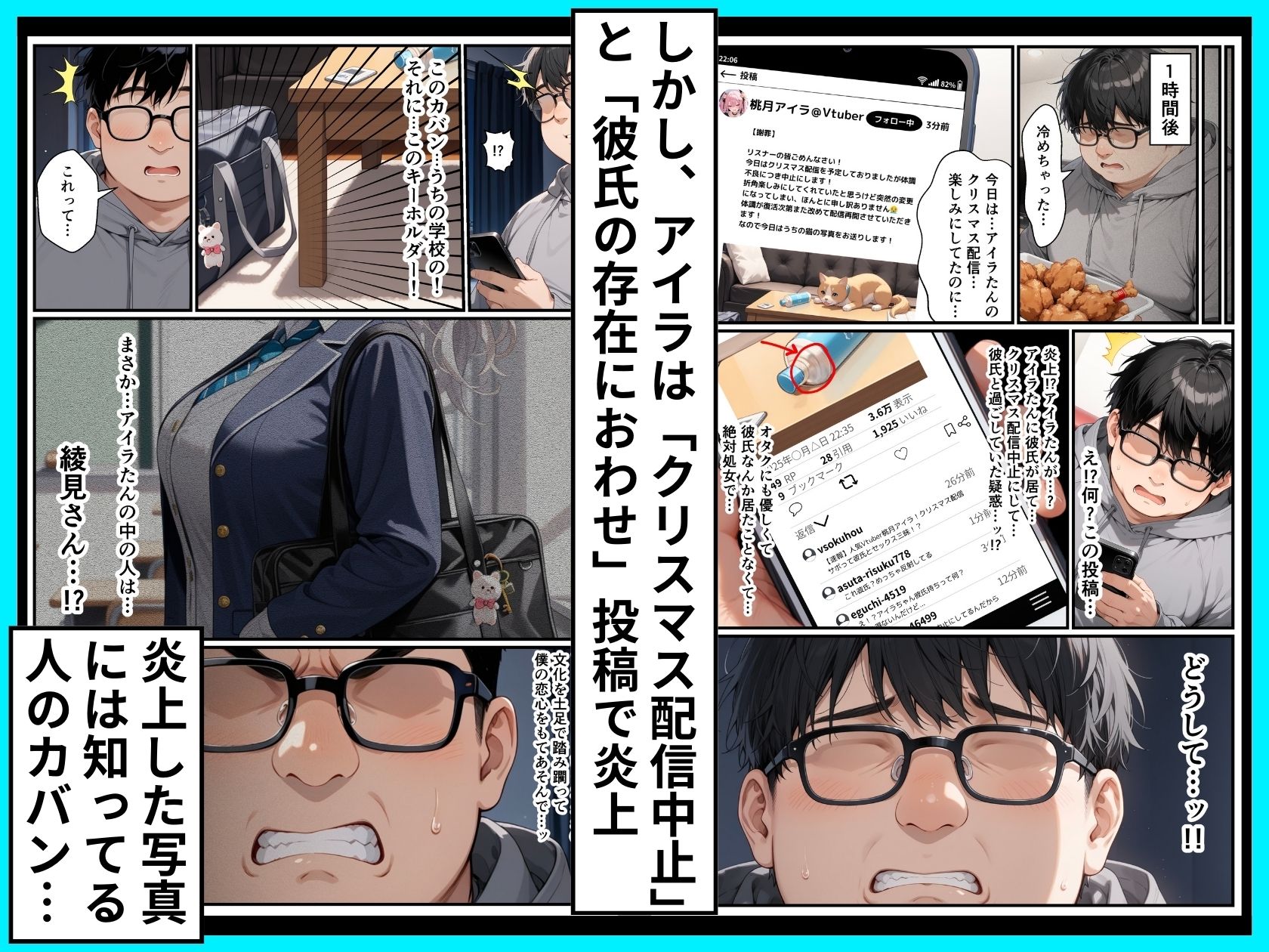 サンプル画像3:推しのVtuberがクラスのSSR級ダウナー系爆乳ギャルだった話(令和狸合戦そいやっさ) [d_712572]