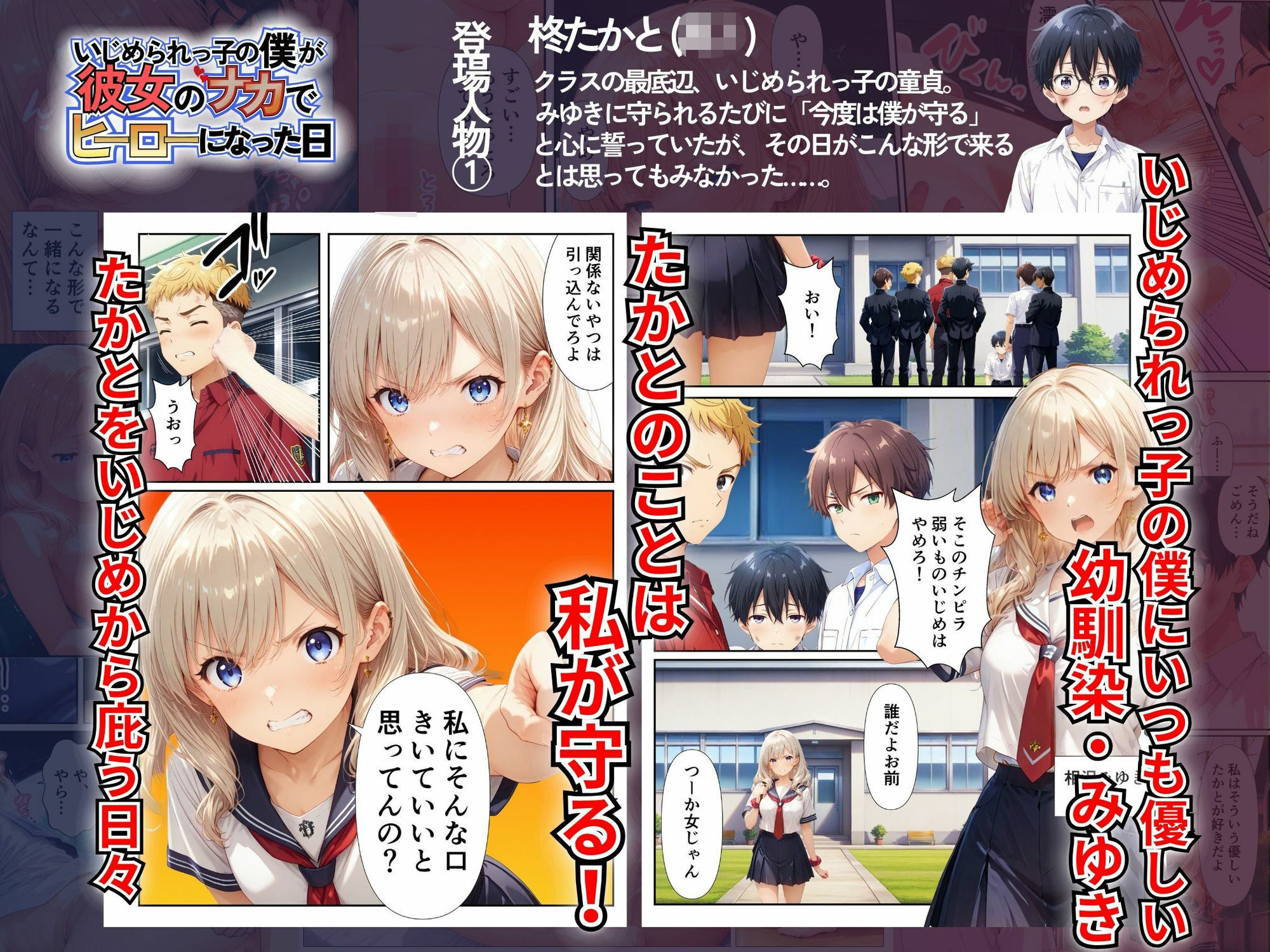 いじめられっ子の僕が彼女のナカでヒーローになった話 画像1