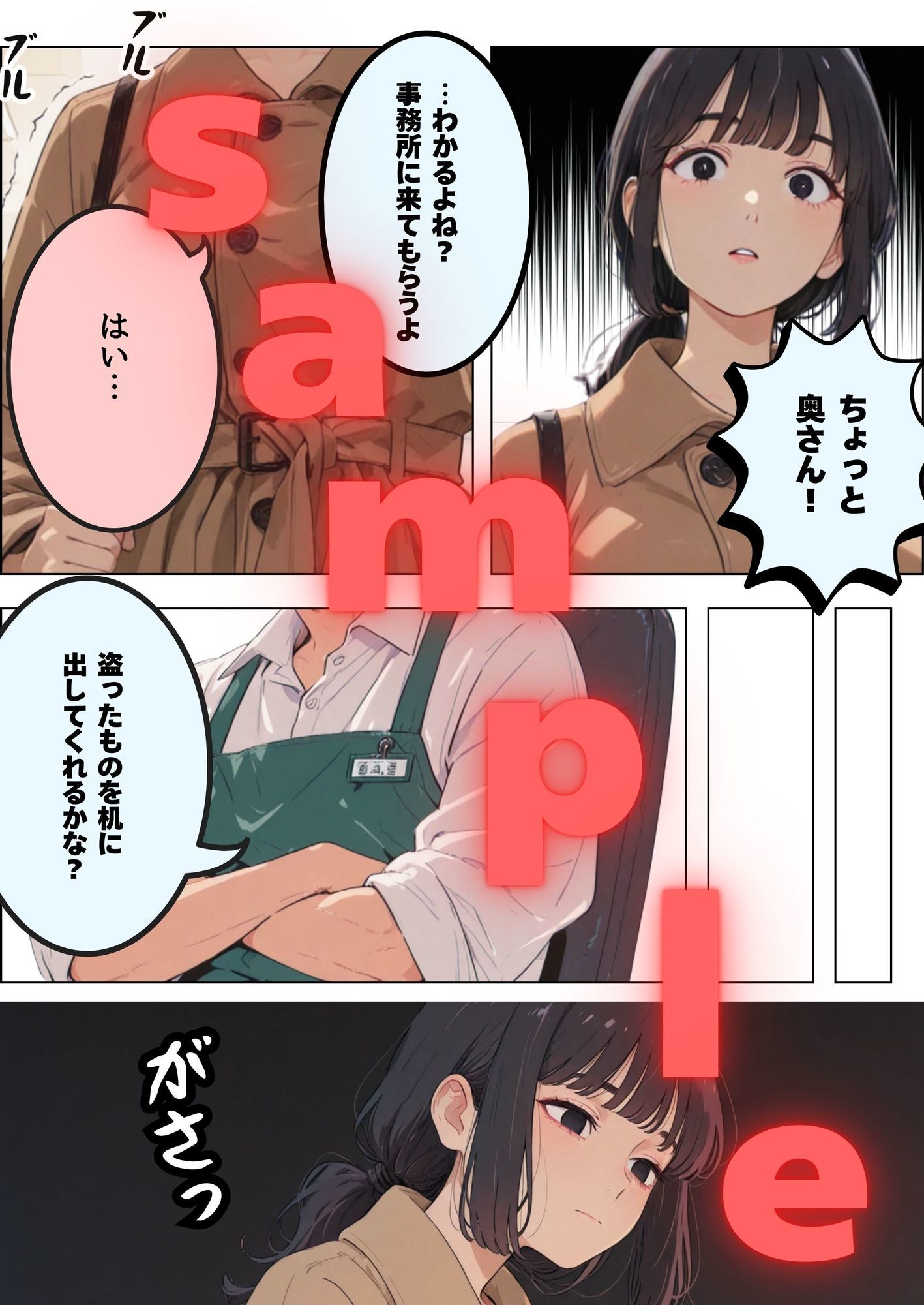 万引きしてしまった人妻 画像1