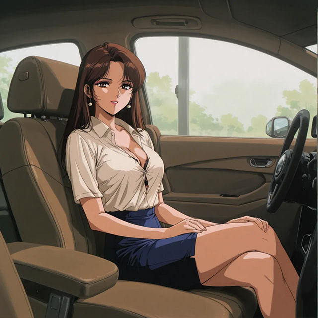 人妻OLと朝からカーセックス 画像9