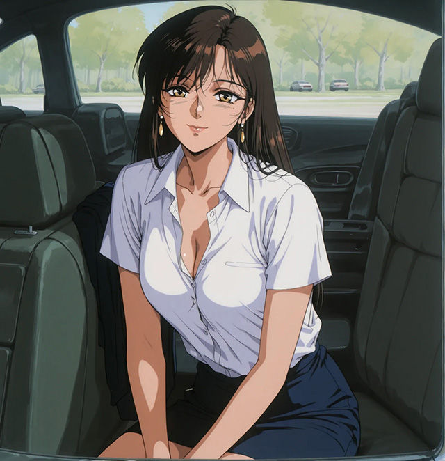 人妻OLと朝からカーセックス 画像10