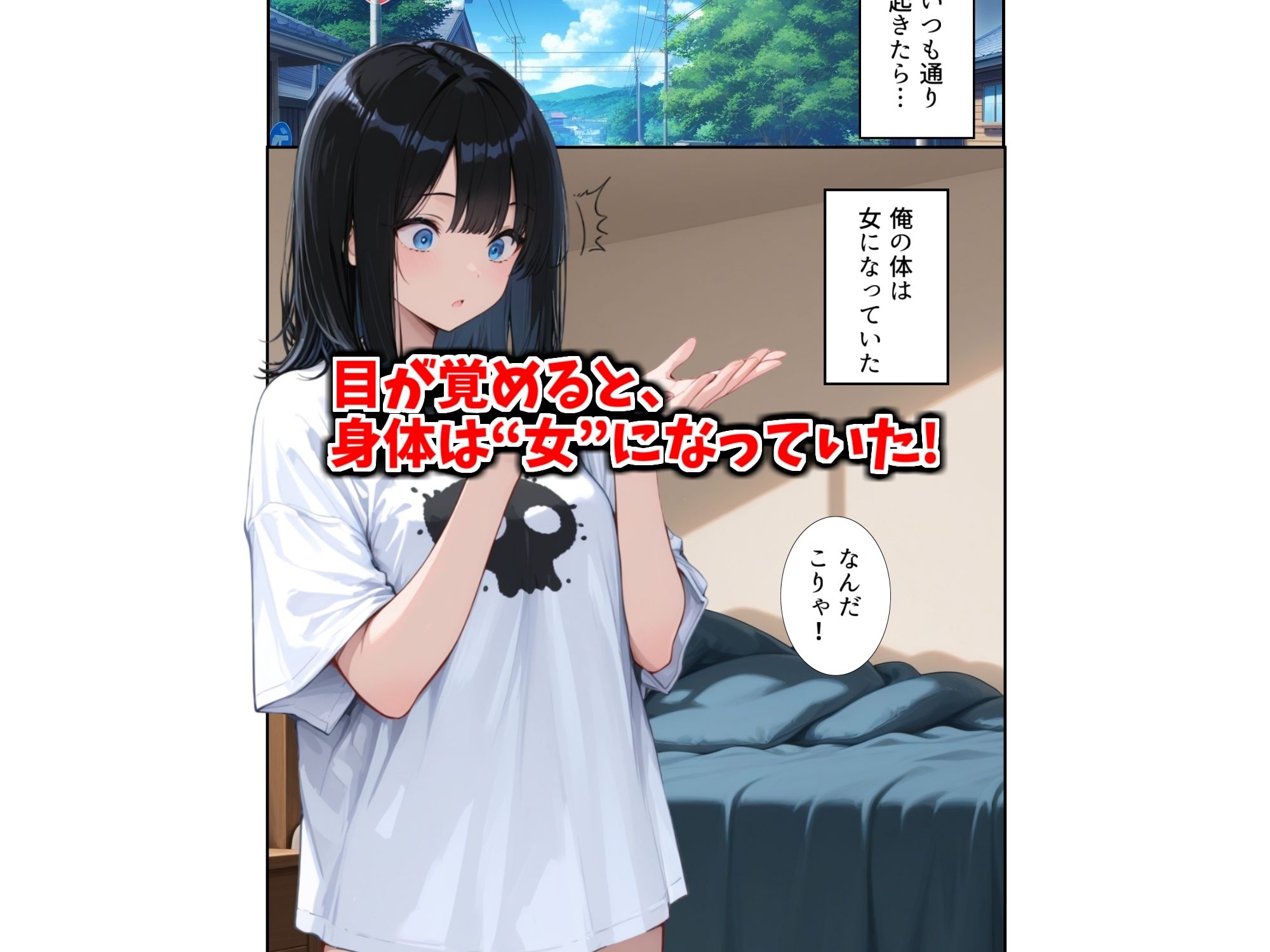 見られたら終わりの女体化公園 画像1