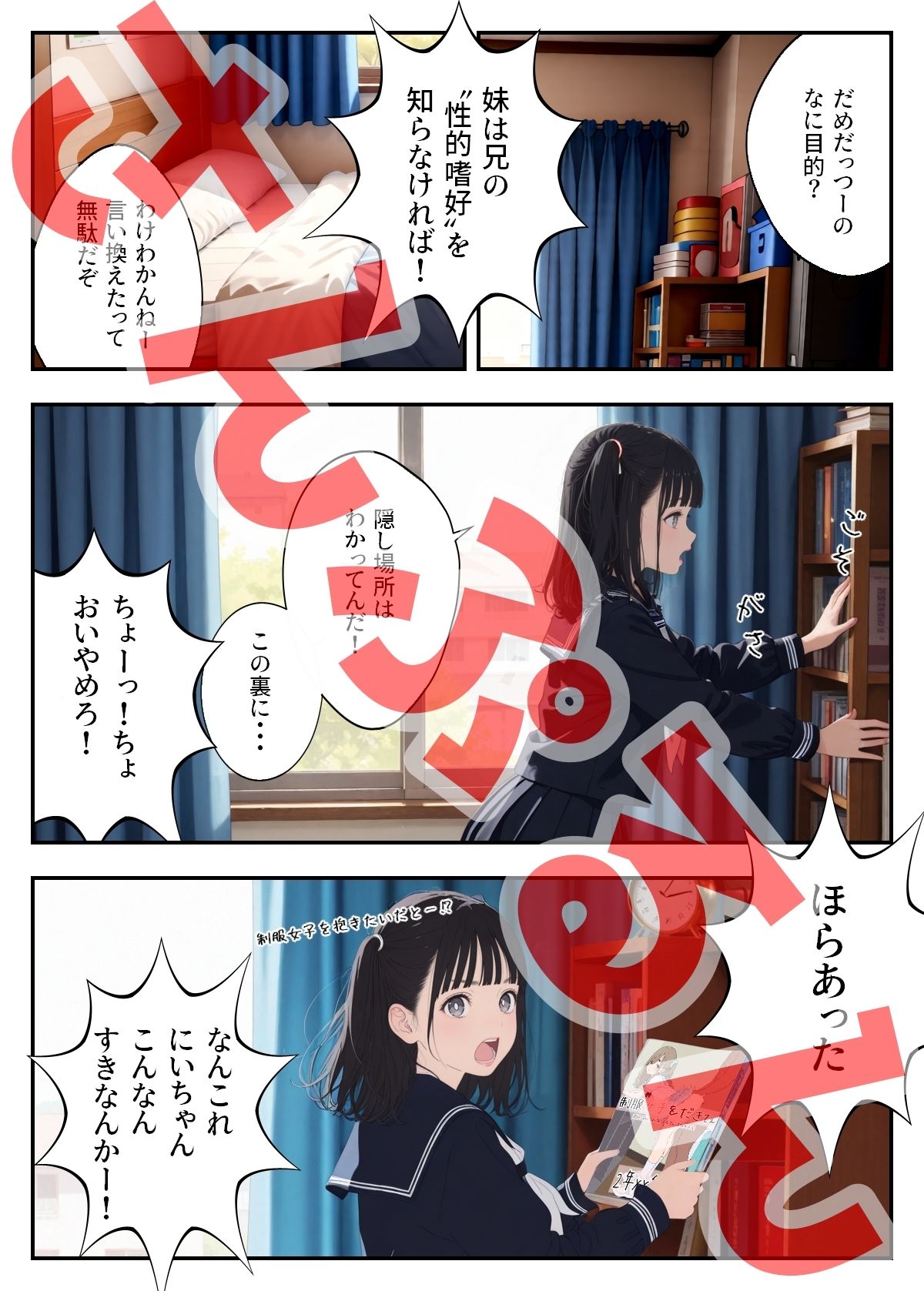 サンプル画像3:なーにいちゃん(2年xx組) [d_712921]