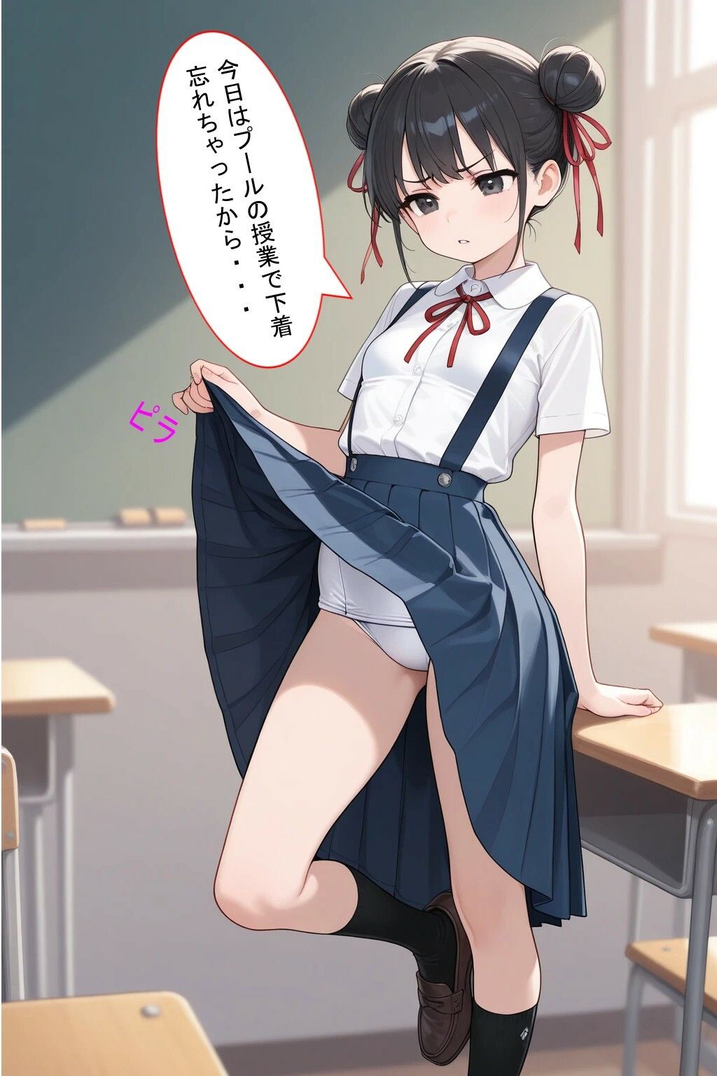 パンツ見せてと頼んだら恥じらい見せてくれた!そしたらぶっかけないと失礼だよね!*軽蔑ジト目頂きました〜 画像5