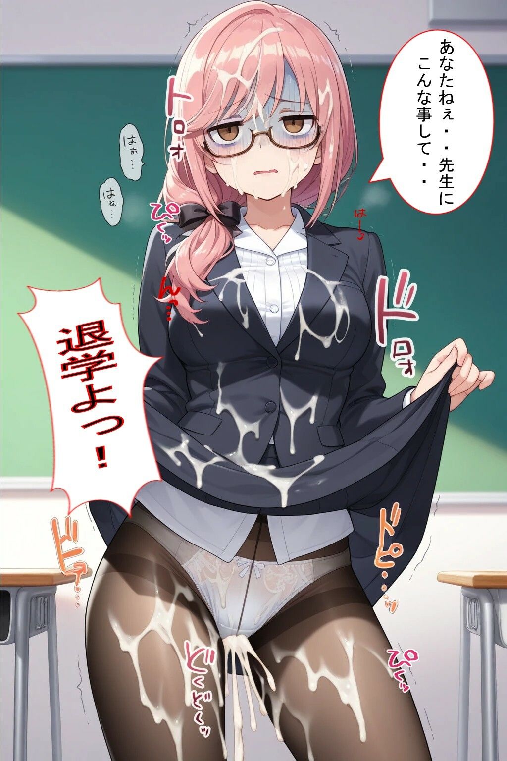 パンツ見せてと頼んだら恥じらい見せてくれた!そしたらぶっかけないと失礼だよね!*軽蔑ジト目頂きました〜 画像6