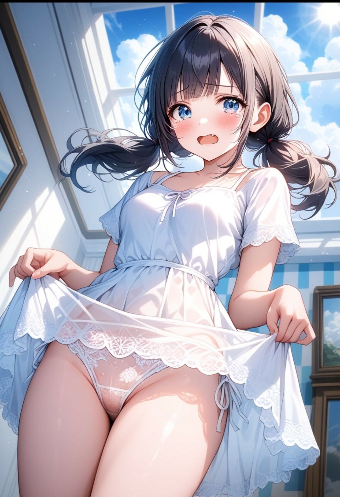 彼女の犯●れているところ見ていたい 深夜の裏学園祭で輪●されて 画像1