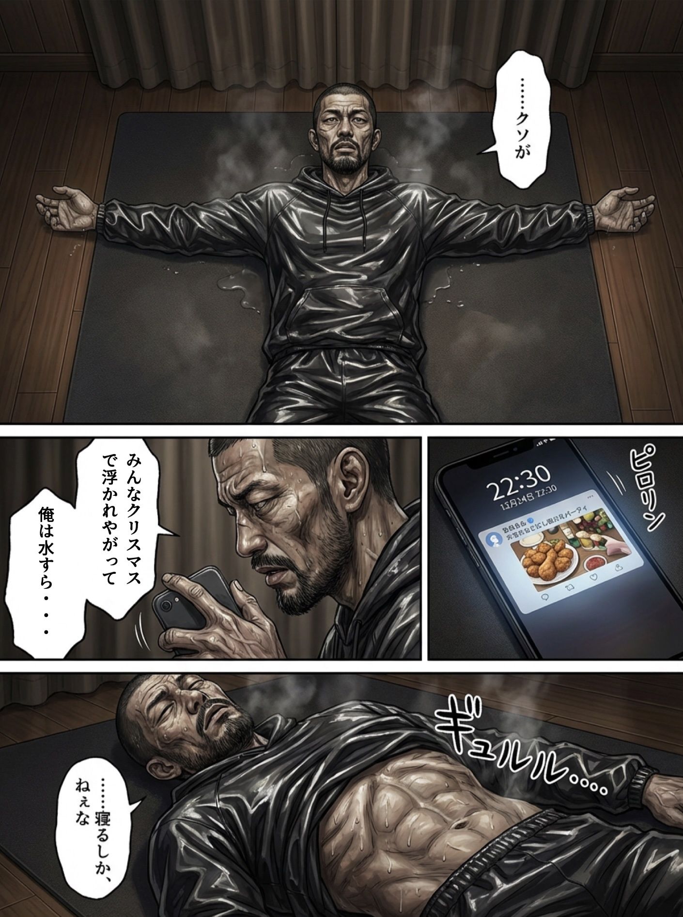 飯テロサンタと飢獣先輩 3枚目