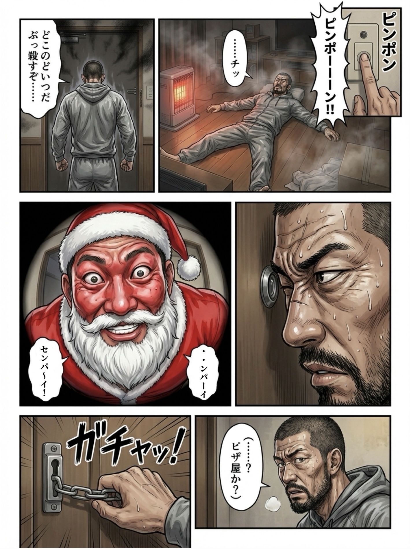 飯テロサンタと飢獣先輩 4枚目