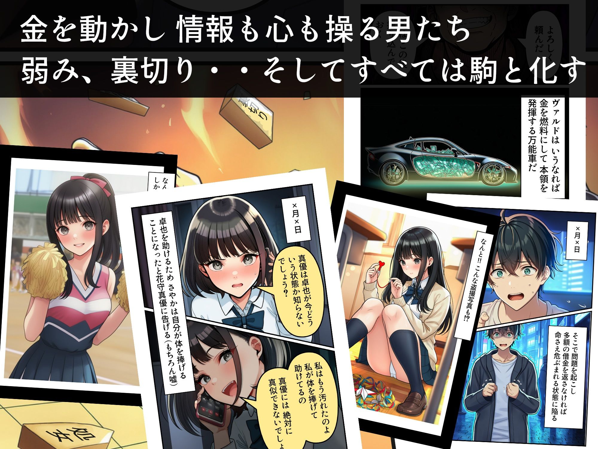 サンプル画像4:学園の花を追い詰めろ！〜純潔を奪われ/彼氏の前でも〜(うみ猫さん) [d_713637]