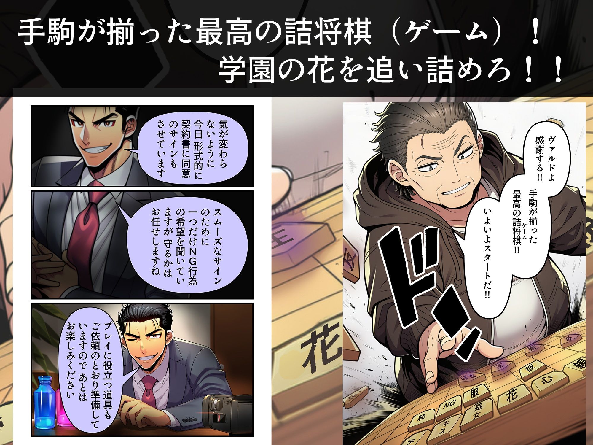 サンプル画像5:学園の花を追い詰めろ！〜純潔を奪われ/彼氏の前でも〜(うみ猫さん) [d_713637]