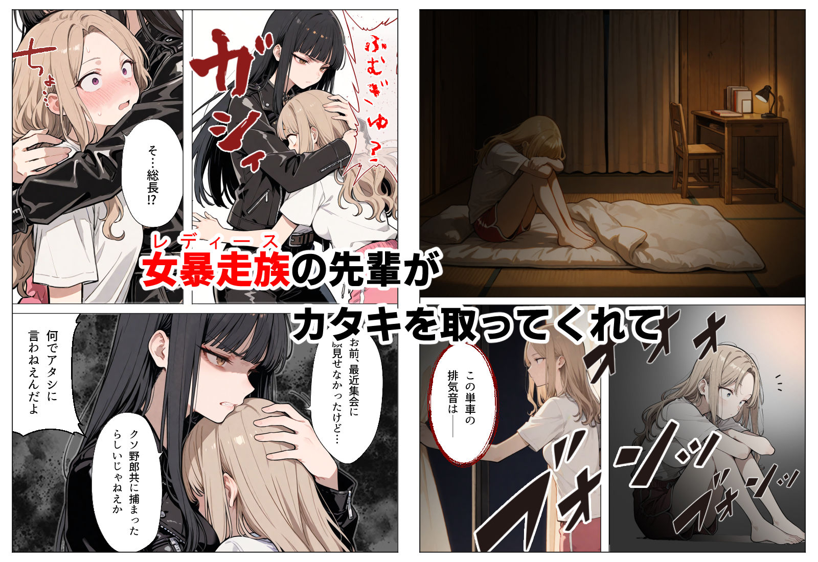 サンプル画像5:輪●されたあと、医者に追姦される女暴走族(黄金船) [d_714095]