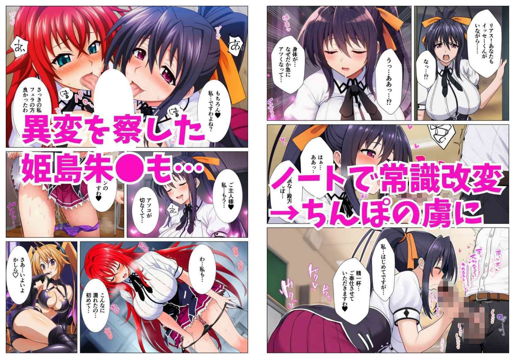 サンプル画像3:催淫メスノート！ハ◯スクールD×Dヒロインの名前を書いたら強●発情(シコリの森) [d_714706]