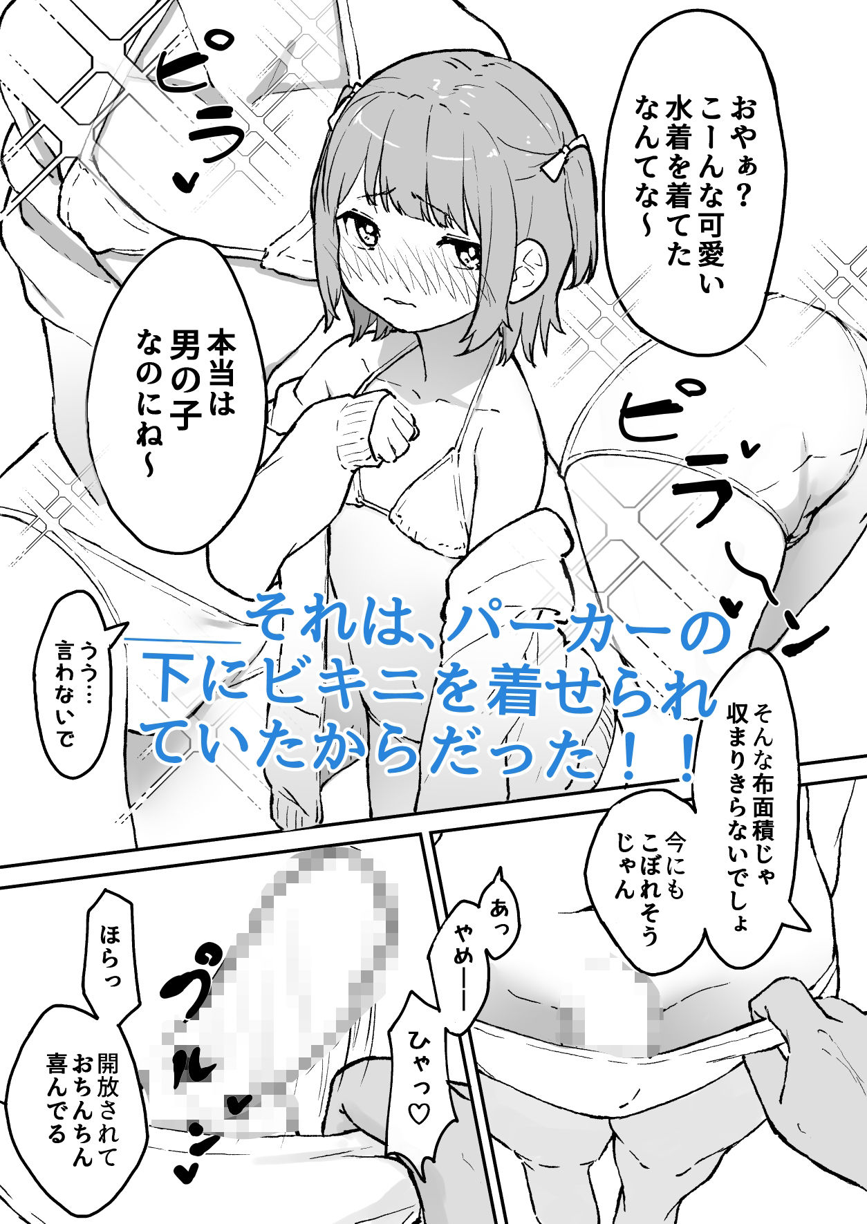 サンプル画像2:マゾメス男の娘とビーチの岩場で青空セックス！！(かいらり亭) [d_715084]