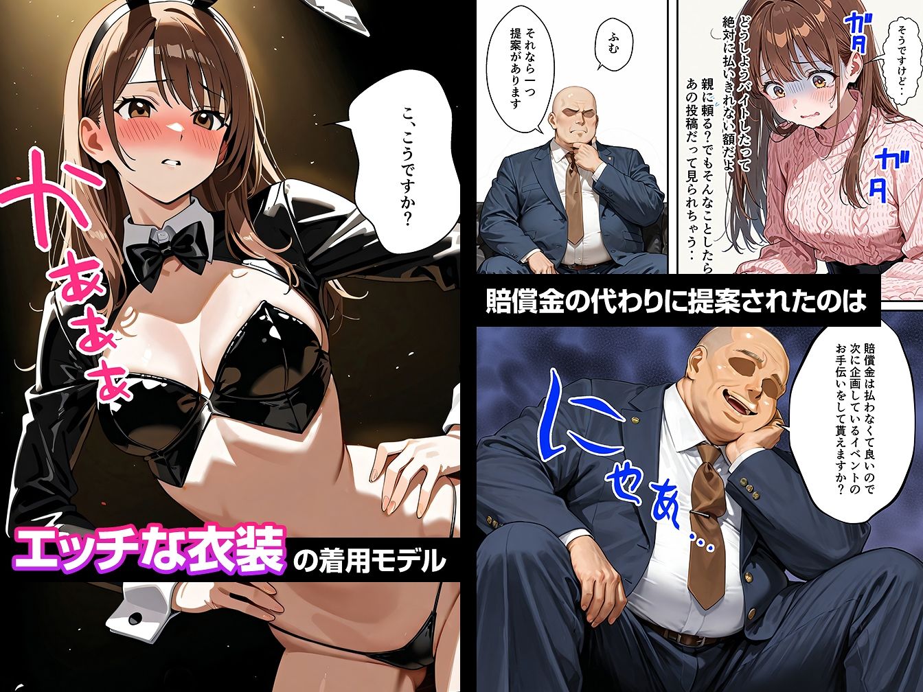 サンプル画像5:水着ユ○バ -承認欲求モンスターJDが、水着ユ○バでSNS炎上を切っ掛けにネット公開SEXした話-(うさぎアトリエ) [d_715307]