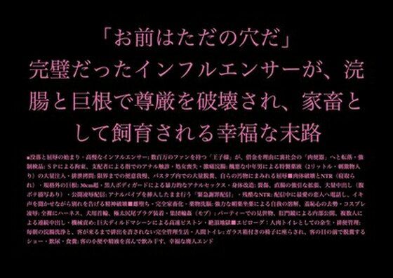 「お前はただの穴だ」完璧だったインフルエンサーが、浣腸と巨根で尊厳を破壊さ...のタイトル画像