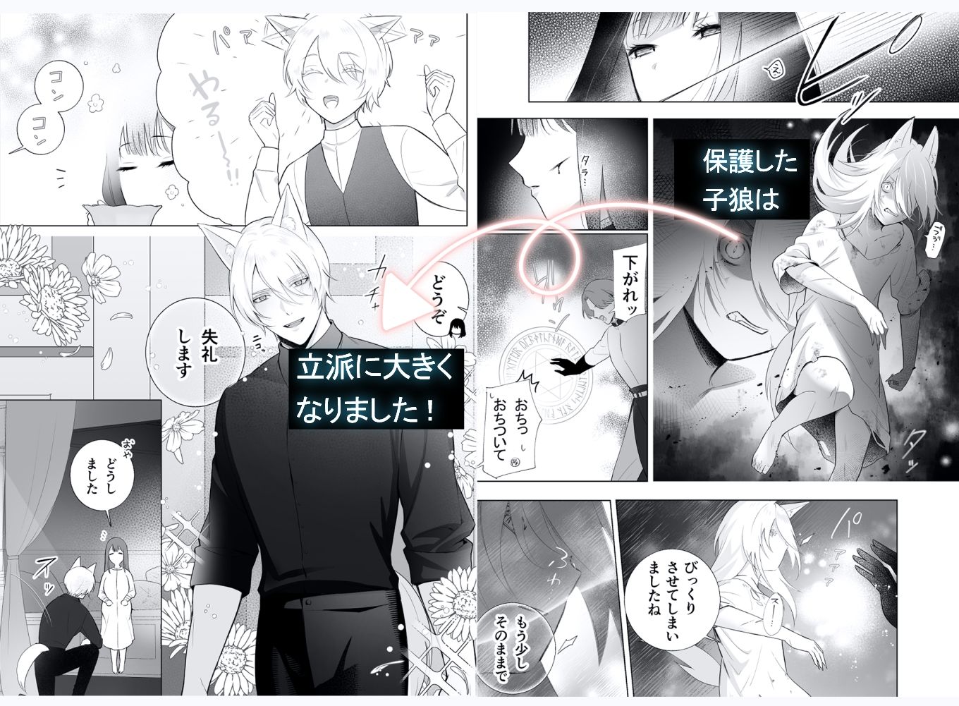 おっとり聖女、年下執着獣人の番になる サンプル2