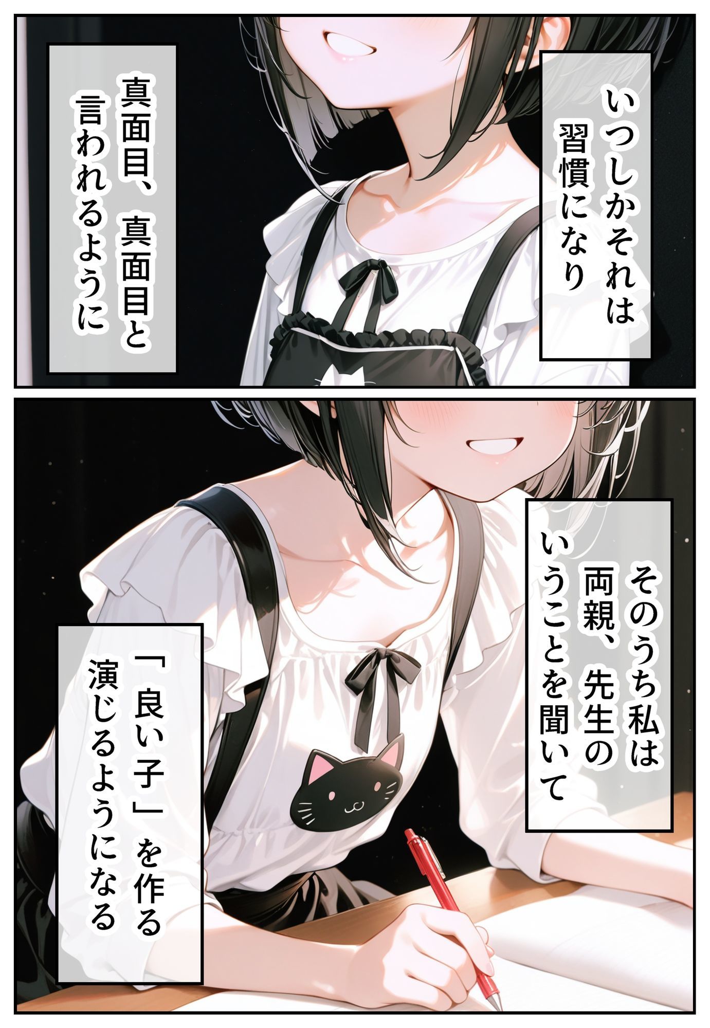 【エロ漫画】偽りの優等生 〜先生と一緒の放課後〜4