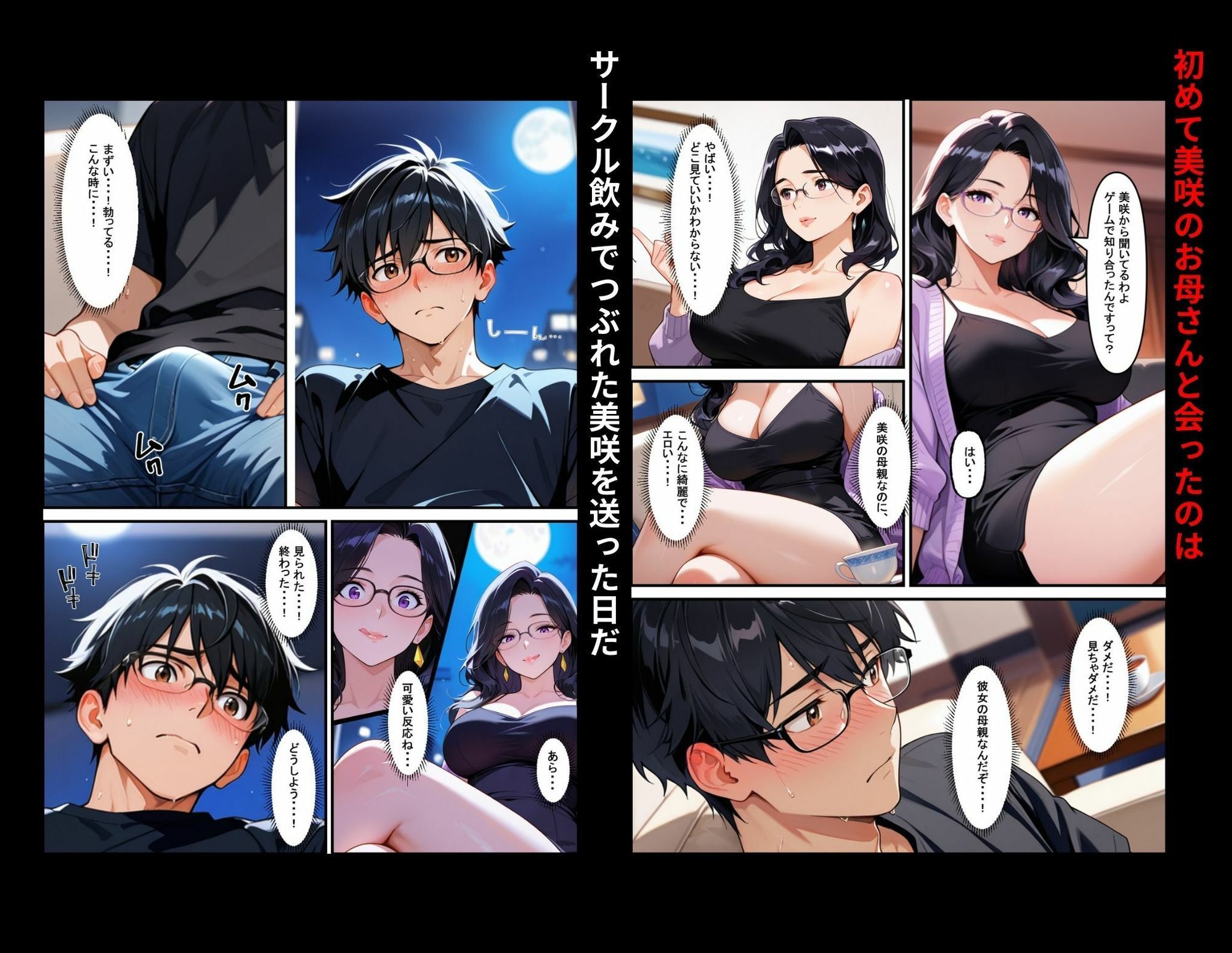 サンプル画像4:彼女の母親（42）に初体験を奪われたら、年上の魅力に抗えなくなって昼間は彼女、夜は母親という二重生活で罪悪感と快楽に溺れまくった話(ganzo) [d_718074]