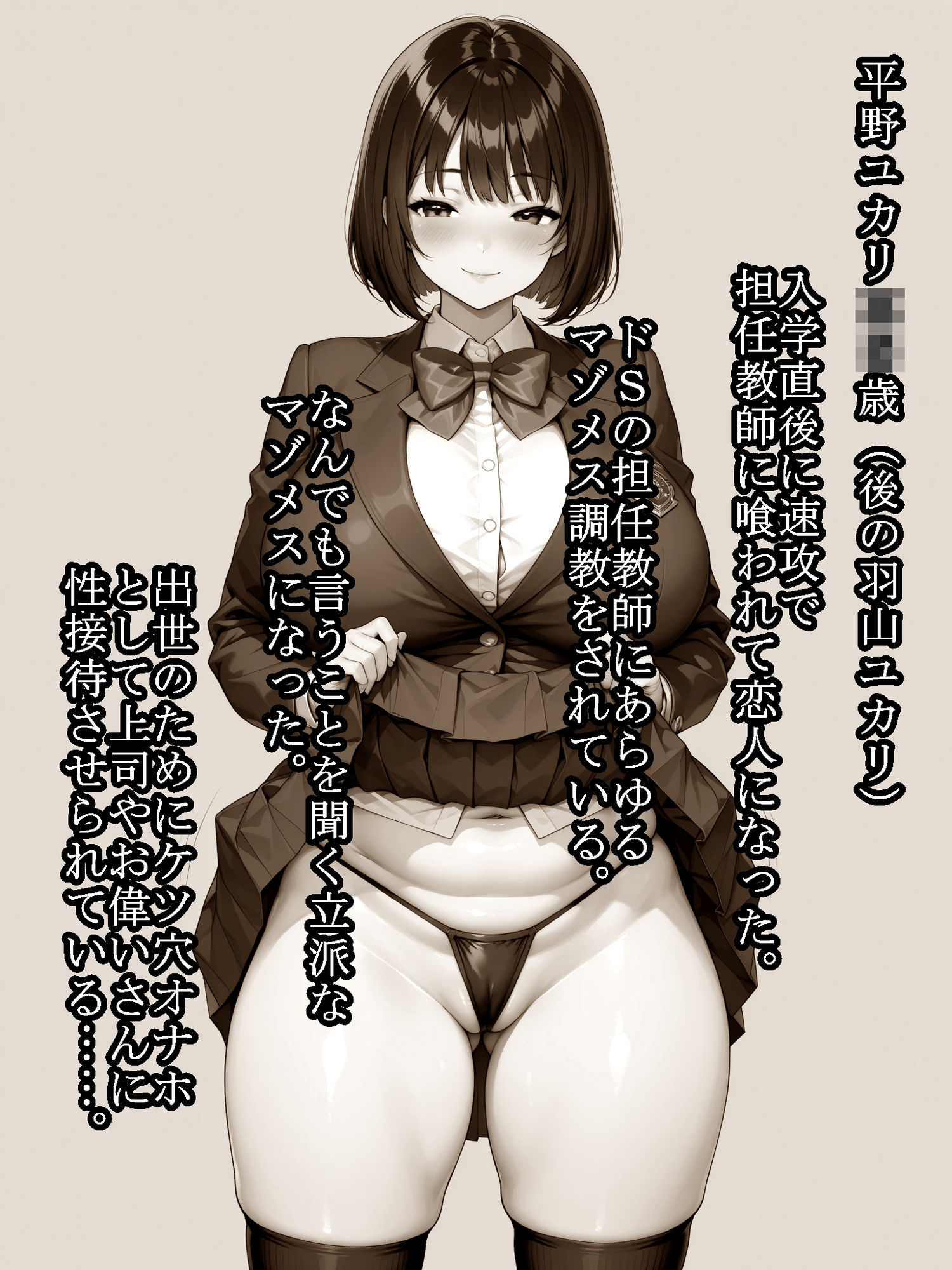 どスケベケツオナホJKユカリちゃん おじさんちんぽでケツまんこ調教 画像1