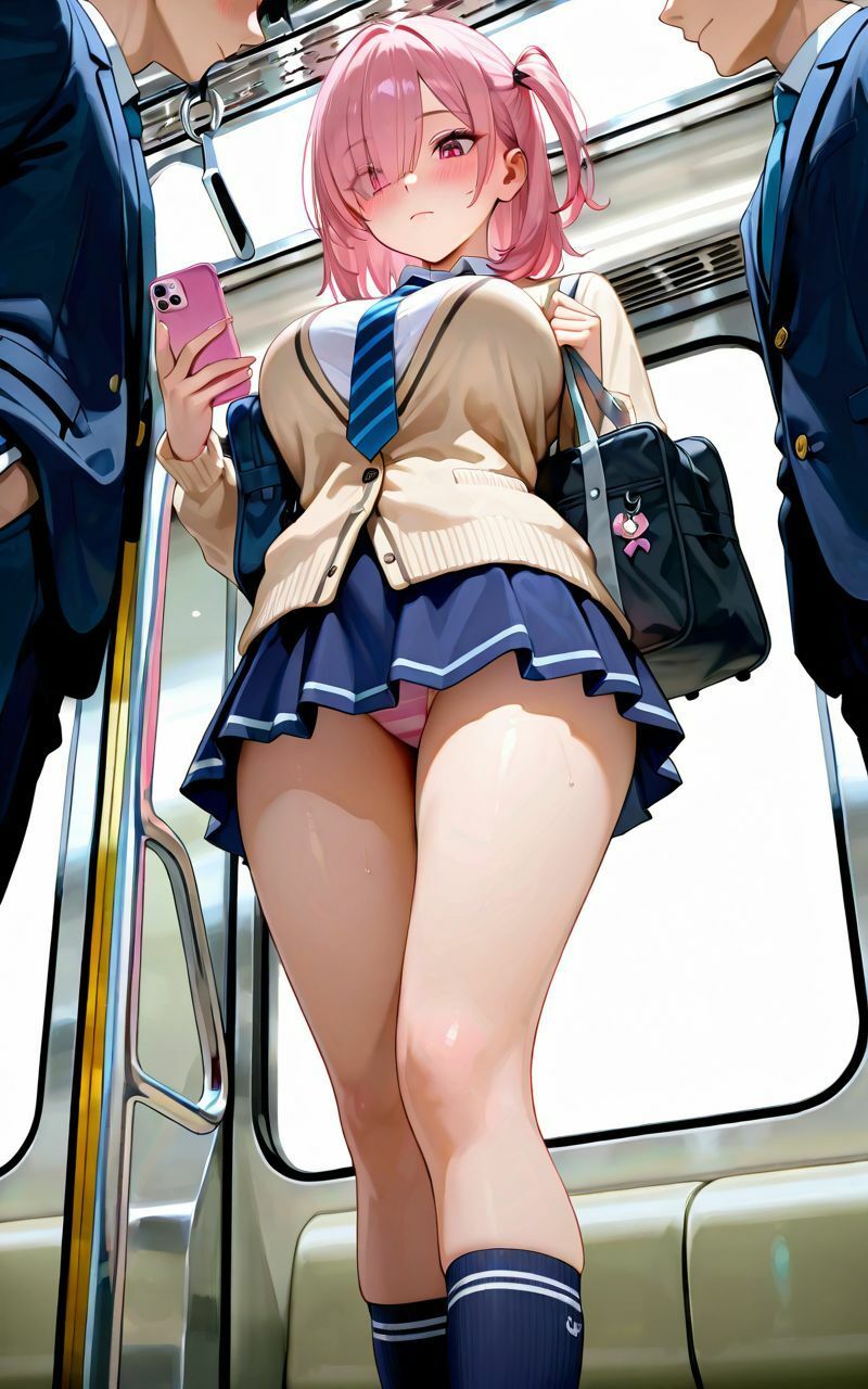 【痴○電車】電車で見つけた女子○生を好きなだけ弄ぶ 画像1