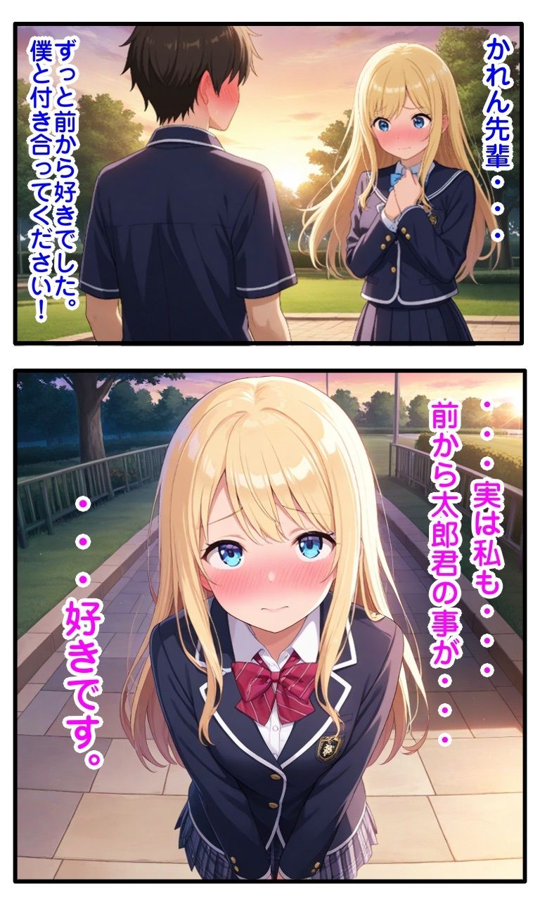 美人先輩彼女が洗脳アプリで寝取られ＆ふたなり化されるお話 画像1