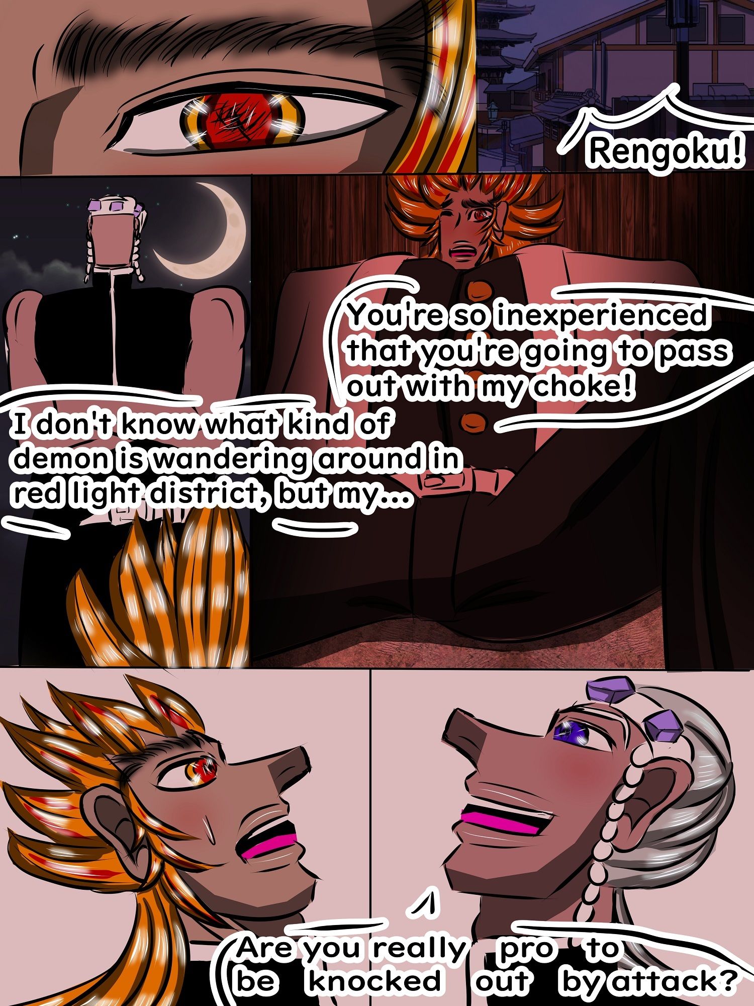 Flame Warrior vs ninja sex battle  Guys devour desire in red light district サンプル2