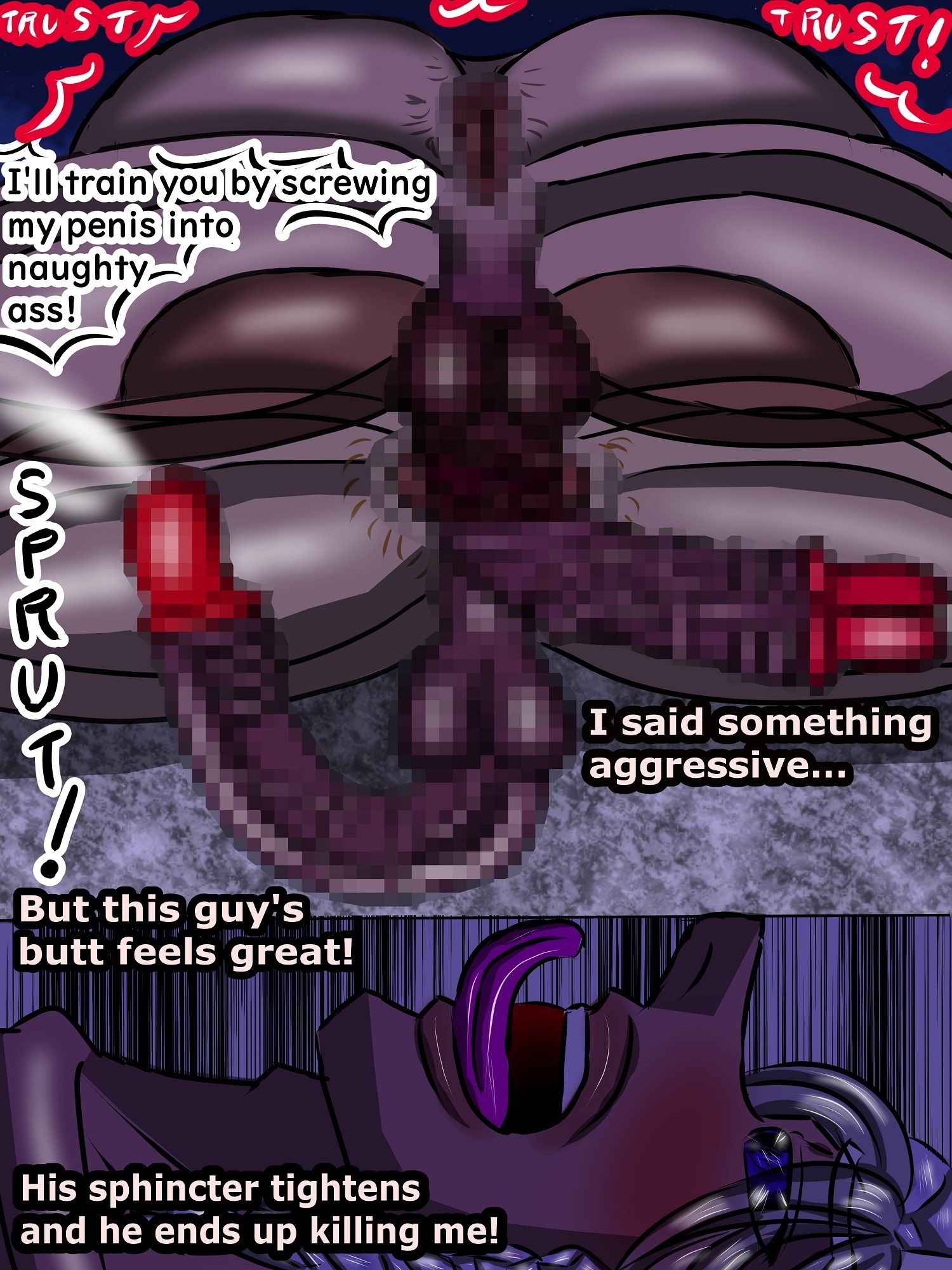 Flame Warrior vs ninja sex battle  Guys devour desire in red light district サンプル6