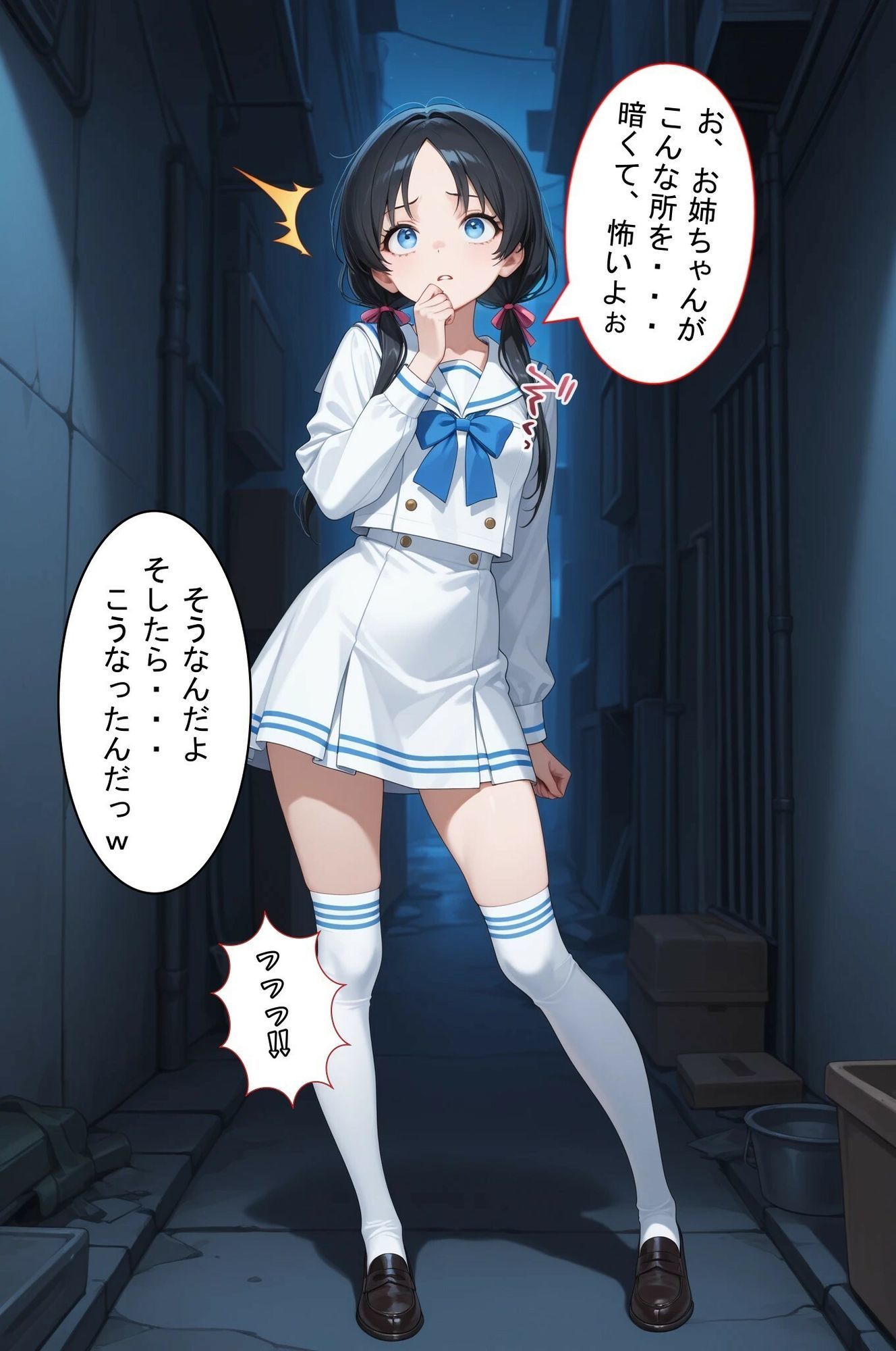 【エロ漫画】路地裏の一夜 2  姉を探しに来た妹ちゃんを強襲！自宅で脅迫SEX！2