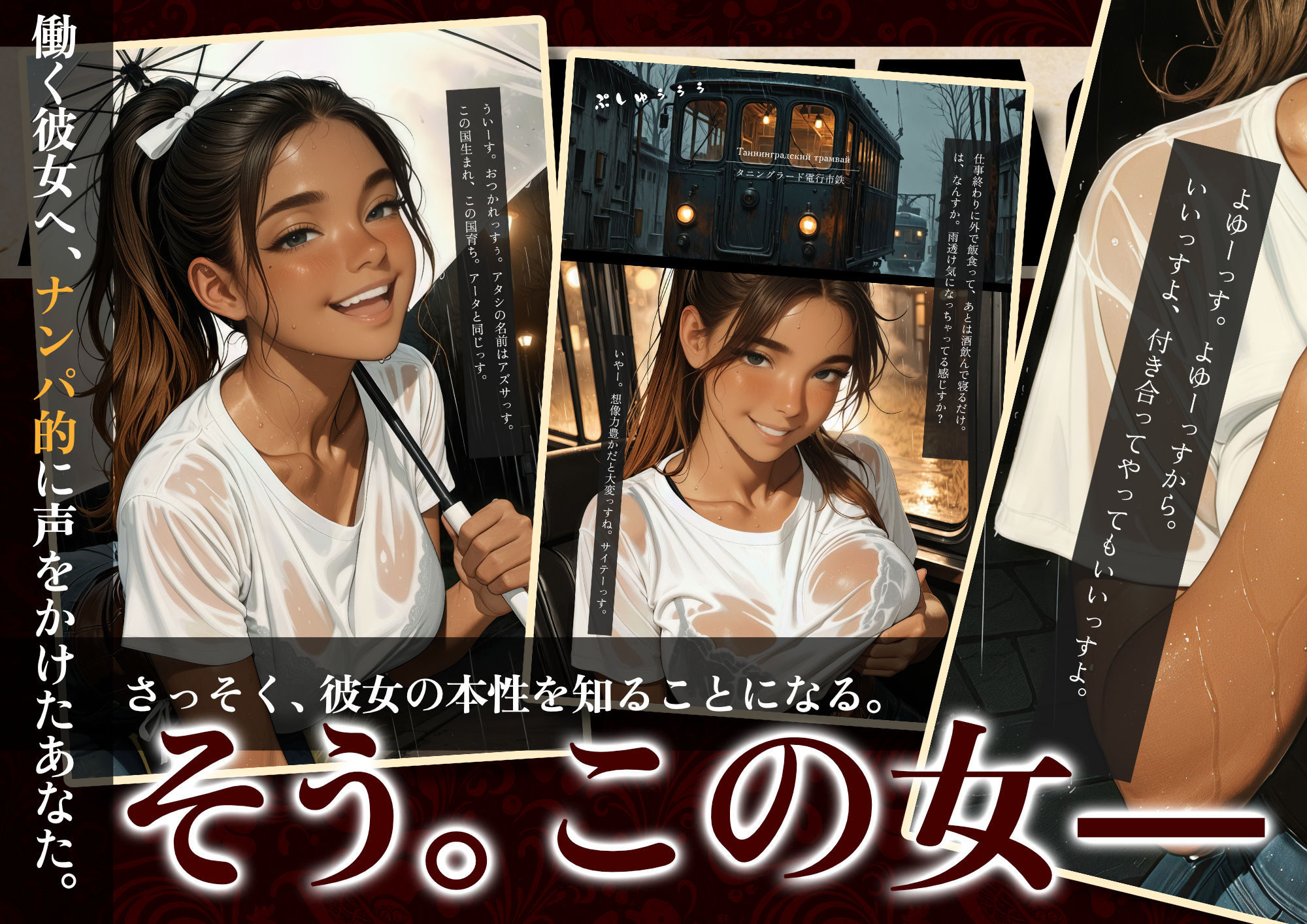 サンプル画像2:東側国家の褐色生意気な彼女（27）が初めてアヘ顔に至るまで(イツーシュカ フレグランス) [d_719989]