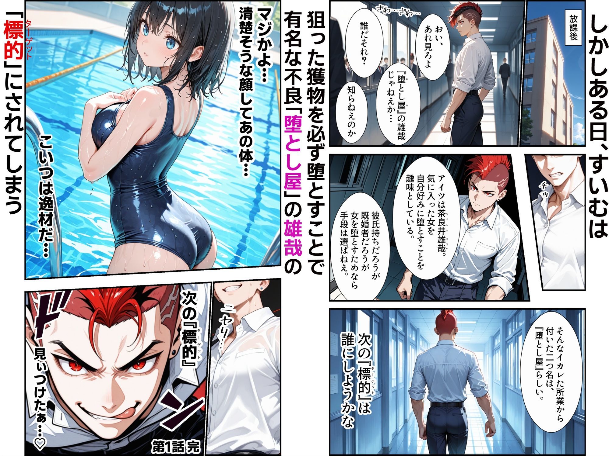 サンプル画像2:俺の天使が堕ちるまで〜清楚な水泳部の後輩、寝取られてビッチギャルに堕ちる〜(かにたま堂) [d_720382]