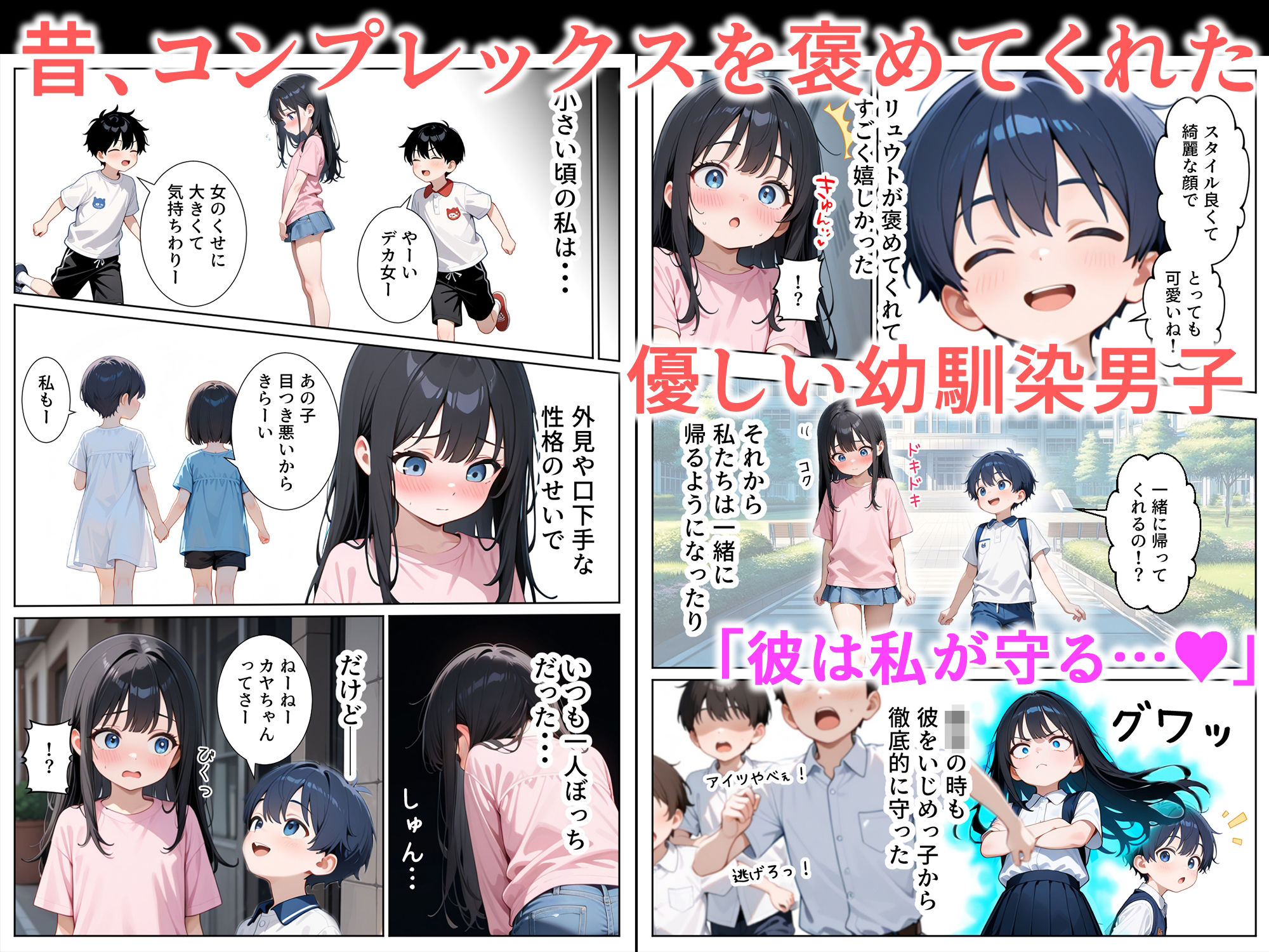 サンプル画像2:口下手なJ◯彼女の発情セックス(ぱにぱに) [d_720383]