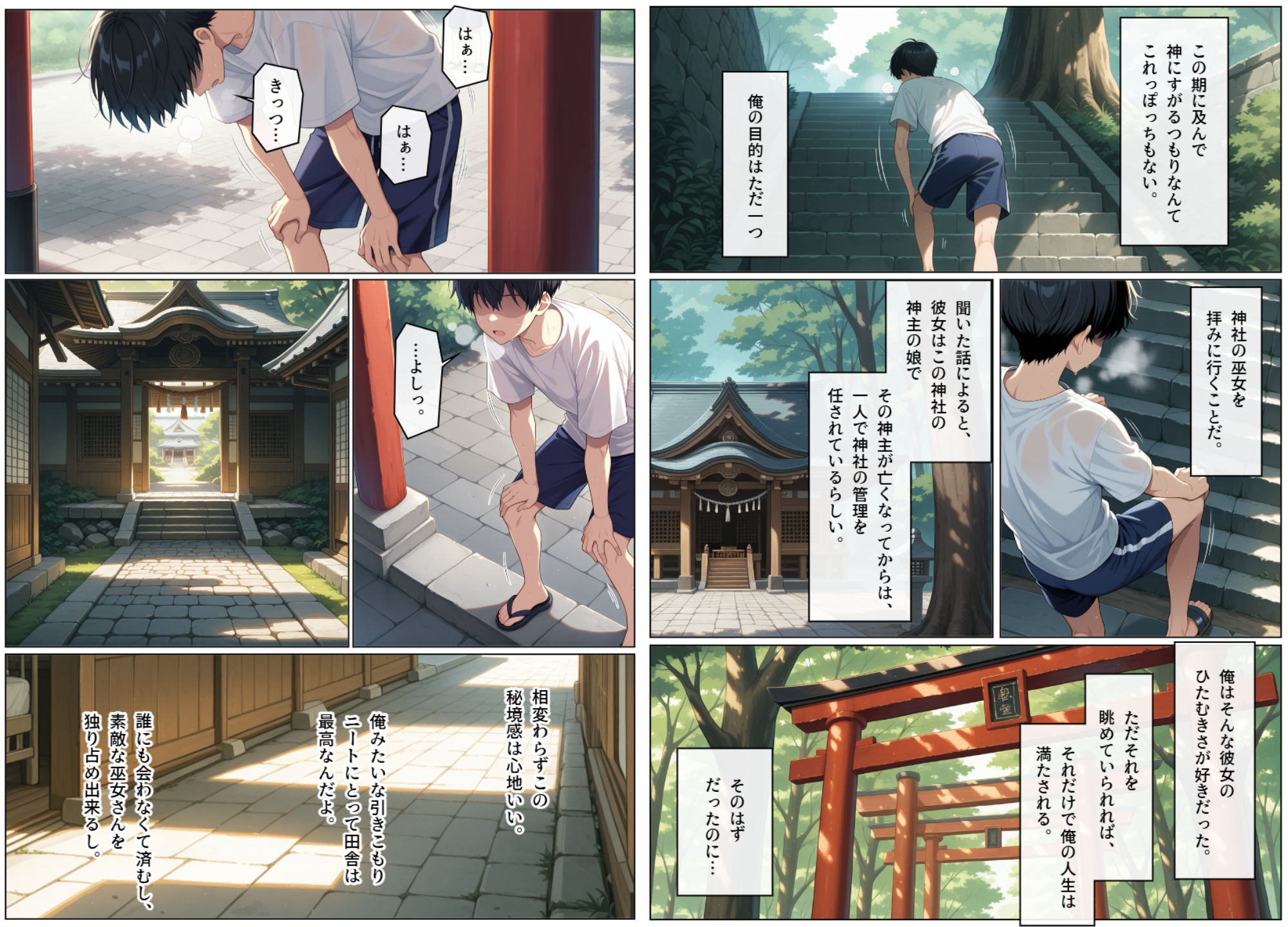 サンプル画像2:淫夏（いんか）―灼けつく季節に理性は溶けてゆく―(いにしえのトイレ) [d_720396]