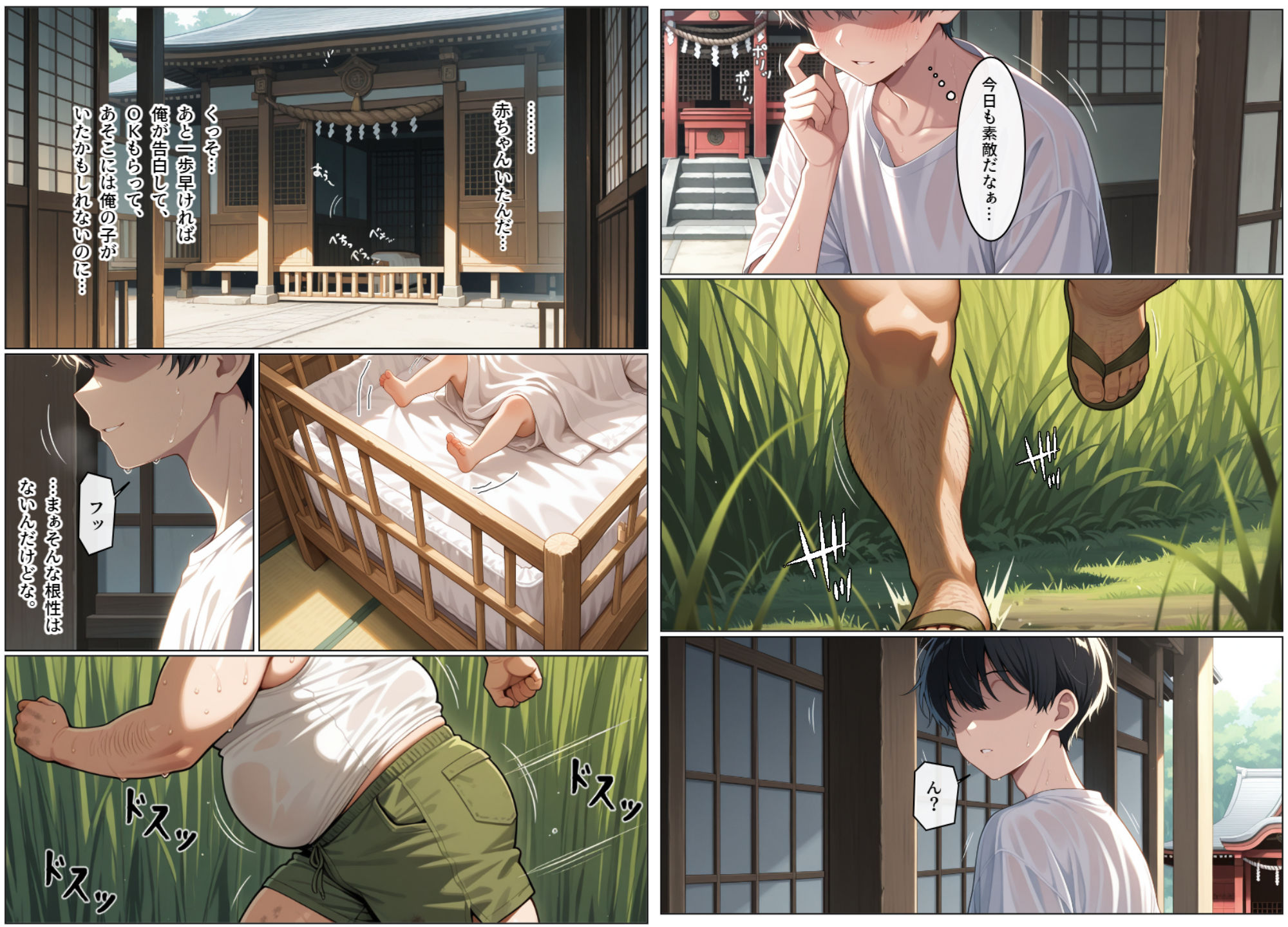 サンプル画像4:淫夏（いんか）―灼けつく季節に理性は溶けてゆく―(いにしえのトイレ) [d_720396]