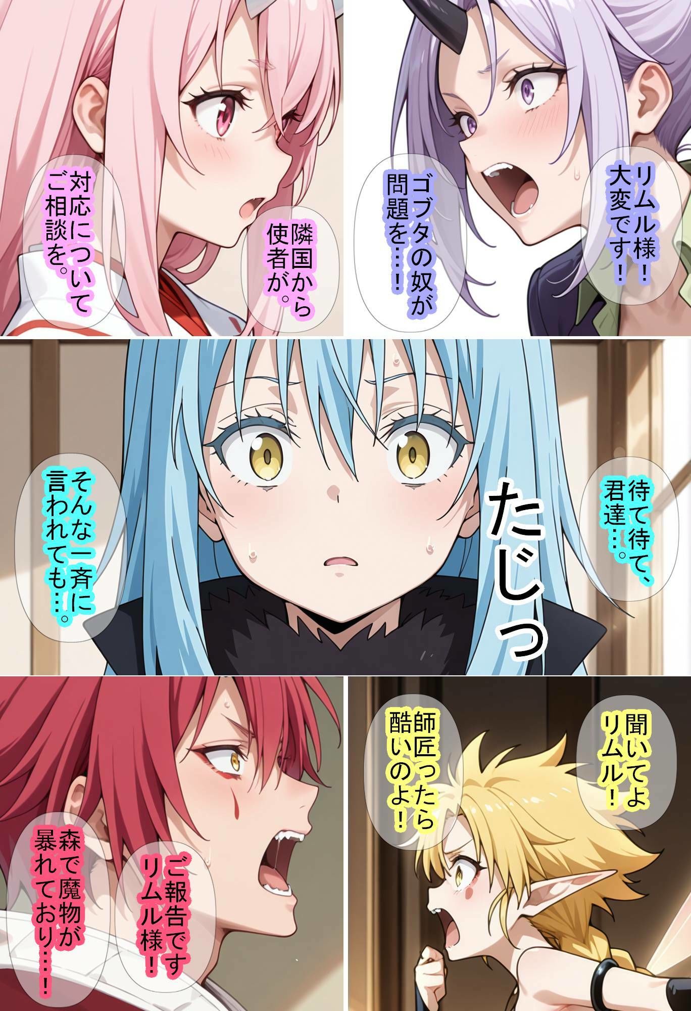 サンプル画像1:【転〇ラ】智慧之王先生に任せたら全て上手く行った件(魔術師プロトン2D) [d_720462]