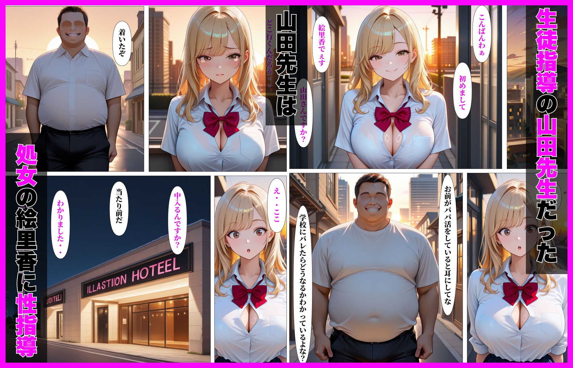 パパ活ギャルJKはきもおじ先生の生オナホになった話 画像2