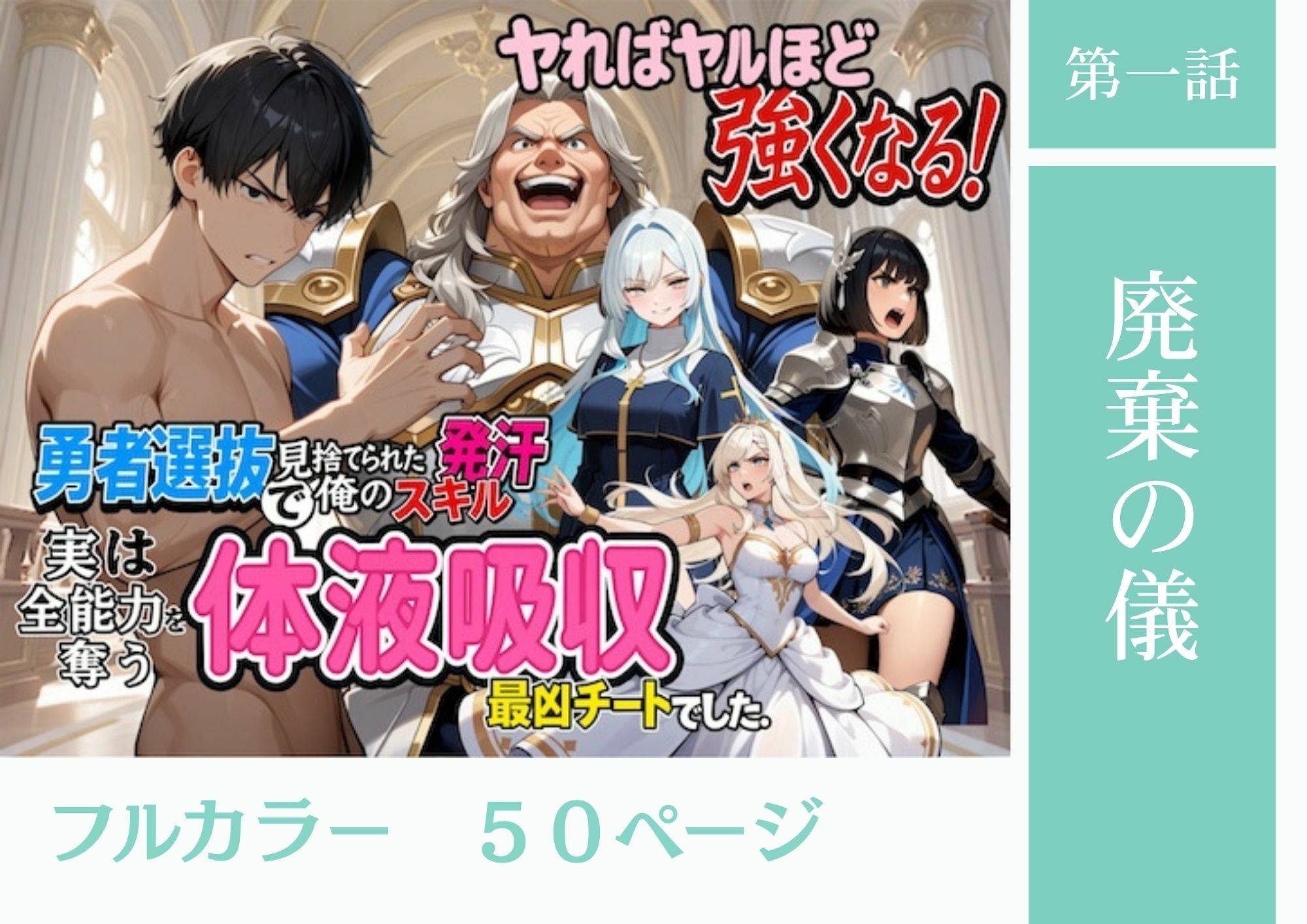 勇者選抜で見捨てられた俺のスキル《発汗》実は全能力を奪う《体液吸収》最凶チートでした。【総集編1〜4話】 画像2