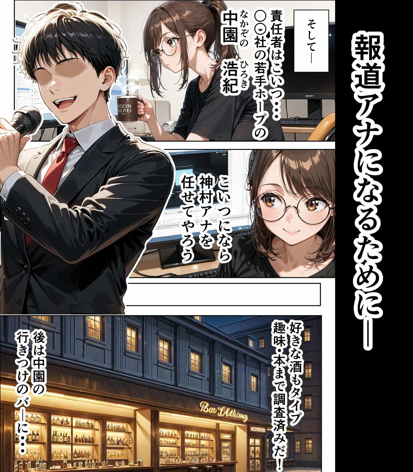 サンプル画像5:人生逆転憑依 ADの俺が女子アナに憑依してエースアナになった話(性進精慰) [d_721536]