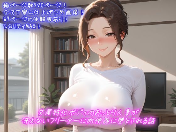 交尾特化ボディのおっとり人妻が冴えないフリーターに肉便器に堕とされる話