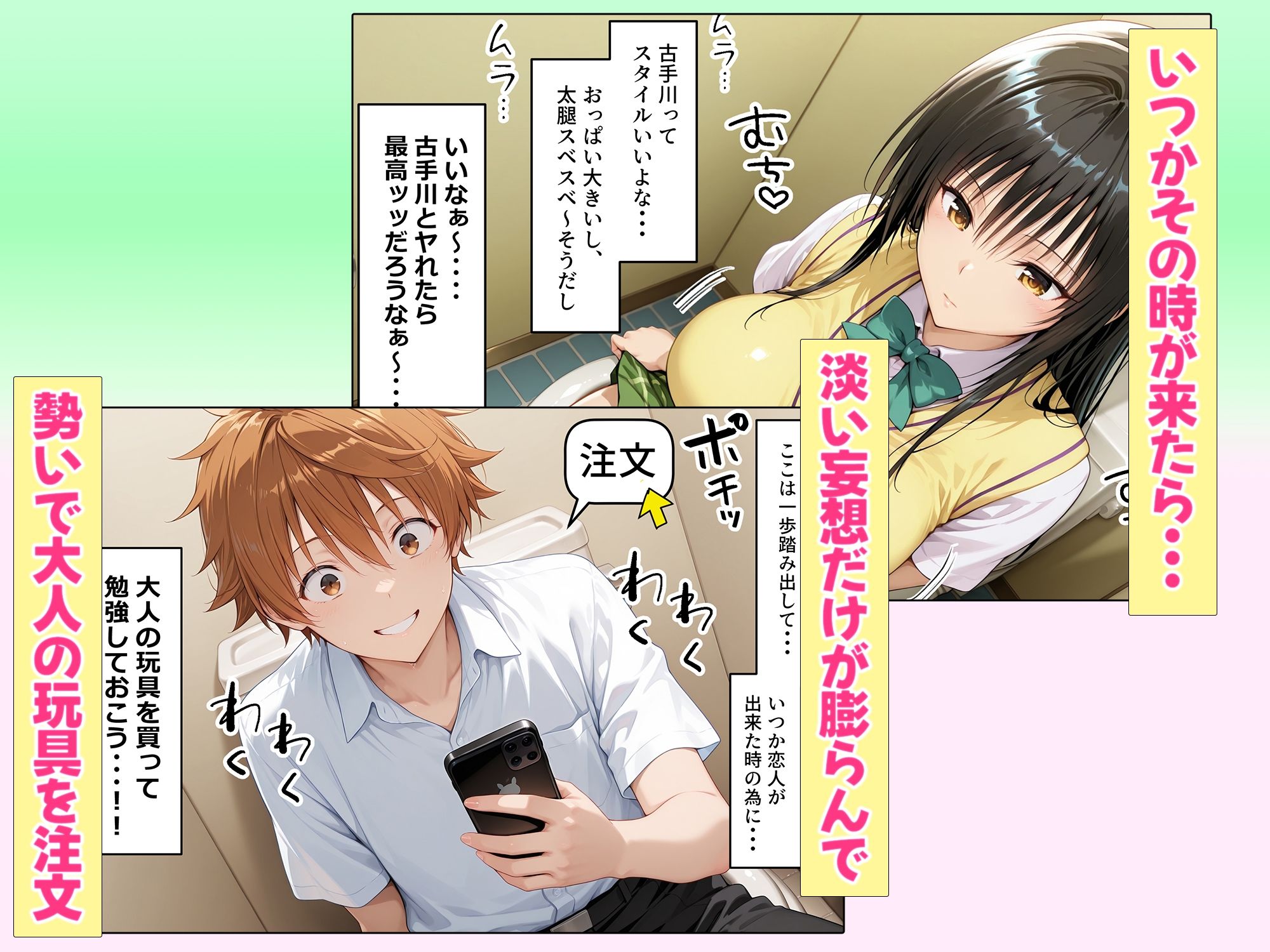 サンプル画像3:大人の玩具を注文したらまさかの同級生が届けにきた件  古手川唯(ネコ) [d_721813]