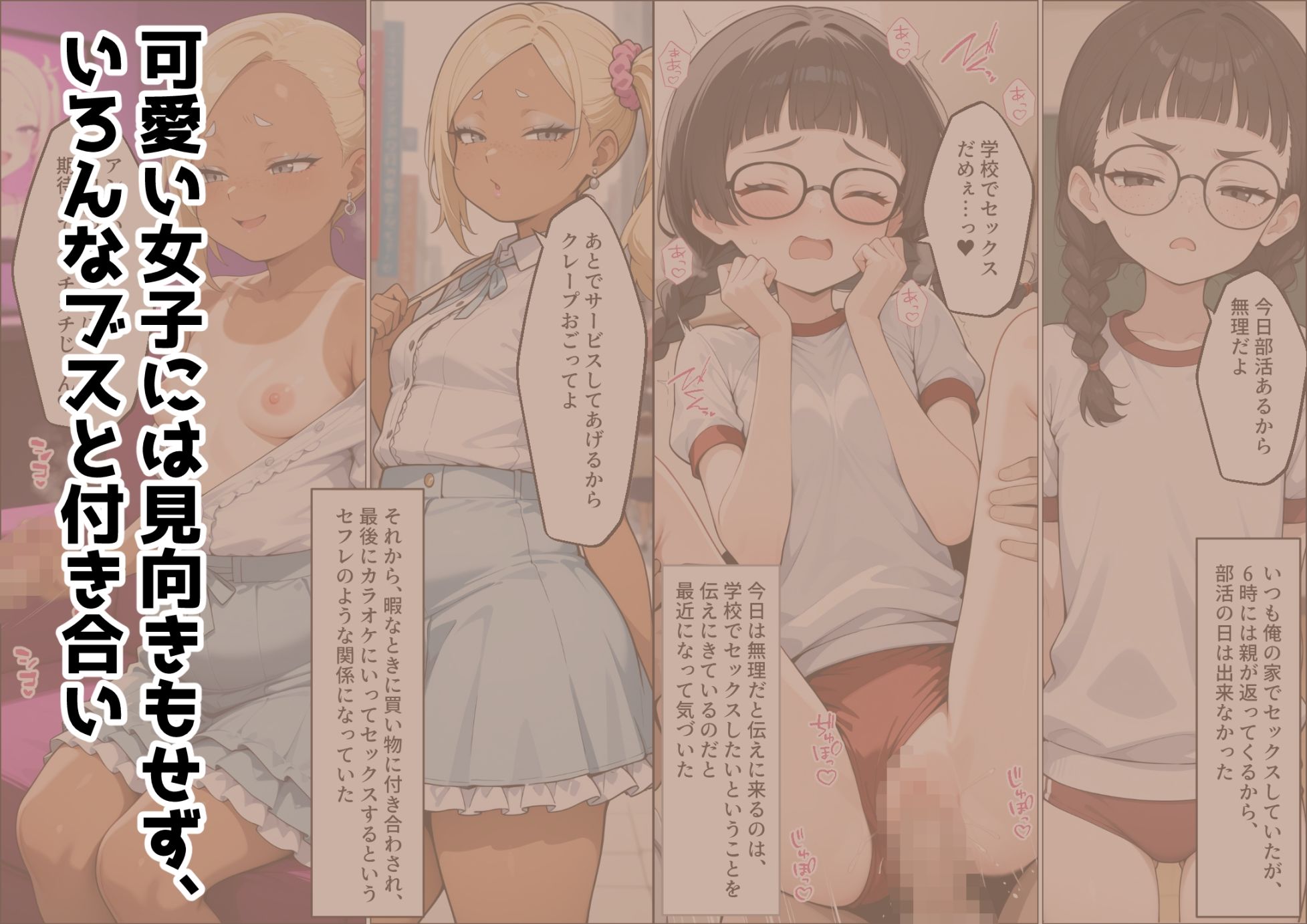 サンプル画像2:【NTR】淫乱ブス達とSEXしまくった結果w(星色ブックス) [d_721957]