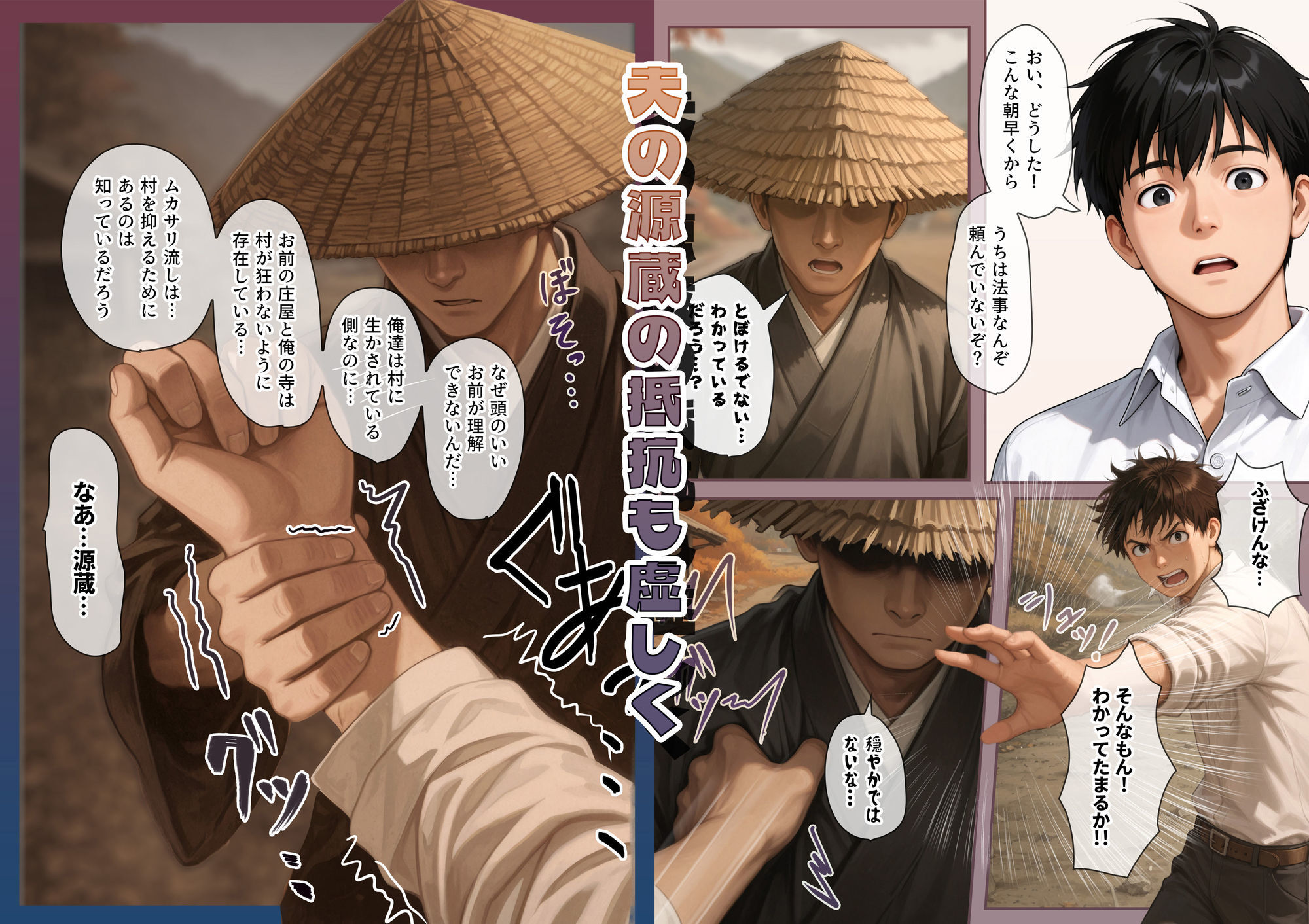 『明治助平浪漫譚』生贄にされた爆乳女は緊縛されてぬれぬれに、儀式はこれでヲハリ。「ムカサリ流し〜ヲハリ編」 画像4