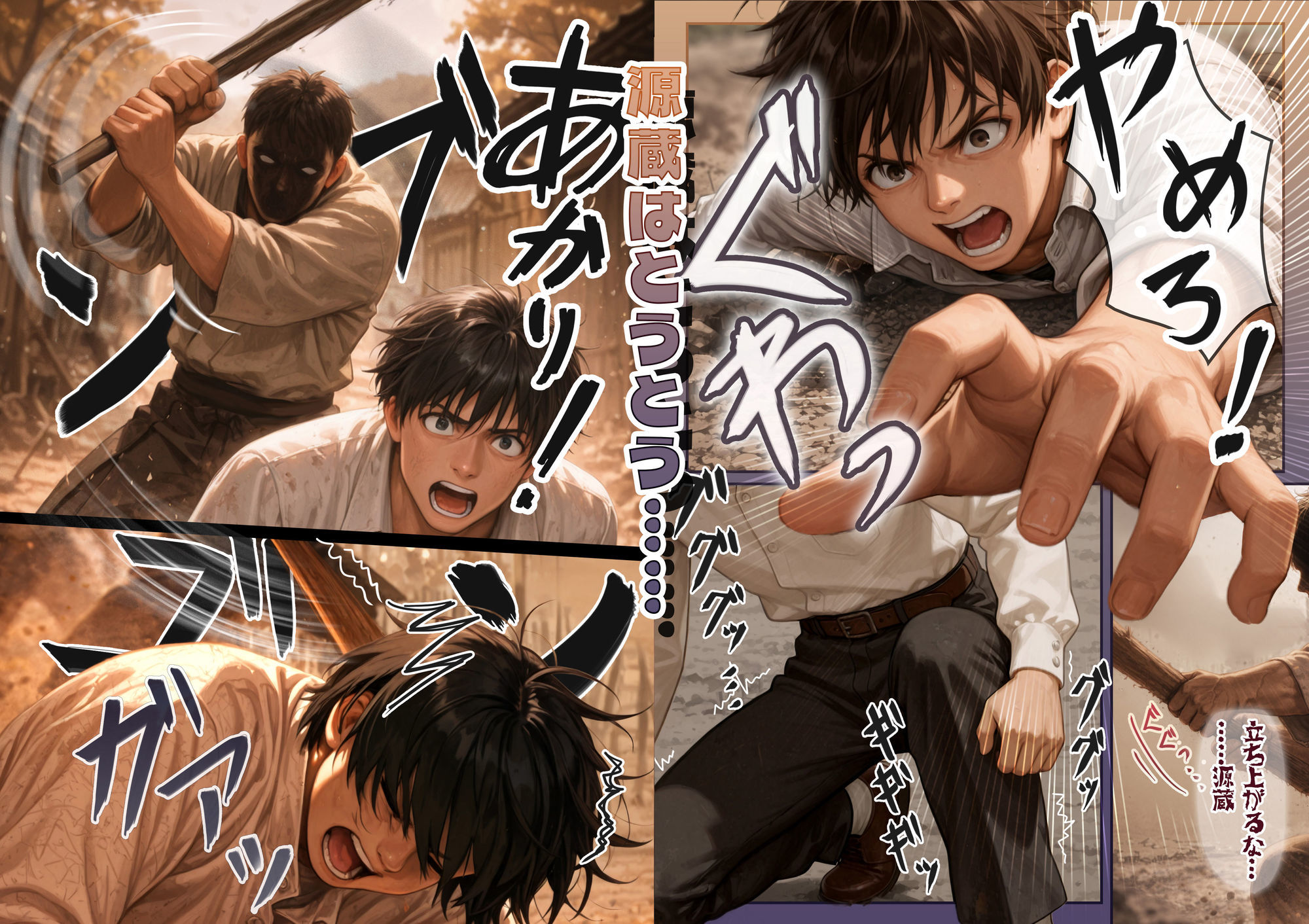 『明治助平浪漫譚』生贄にされた爆乳女は緊縛されてぬれぬれに、儀式はこれでヲハリ。「ムカサリ流し〜ヲハリ編」 画像6